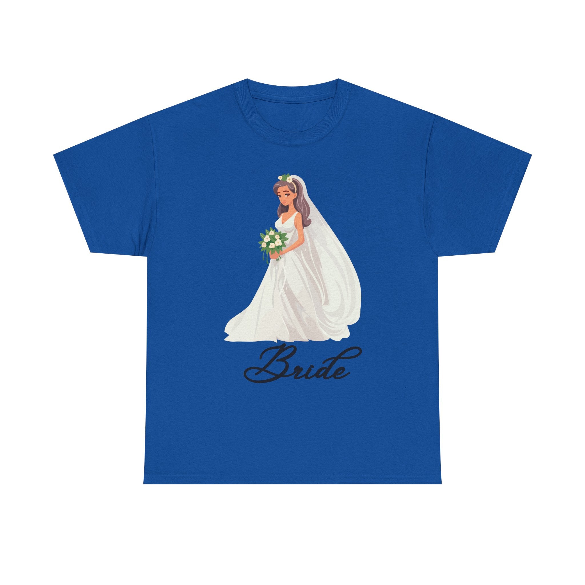 Bride Sketch Unisex Heavy Cotton Tee - Perfect for Weddings, Bridal Showers, Bachelorette Parties, Engagements, and Gifts
