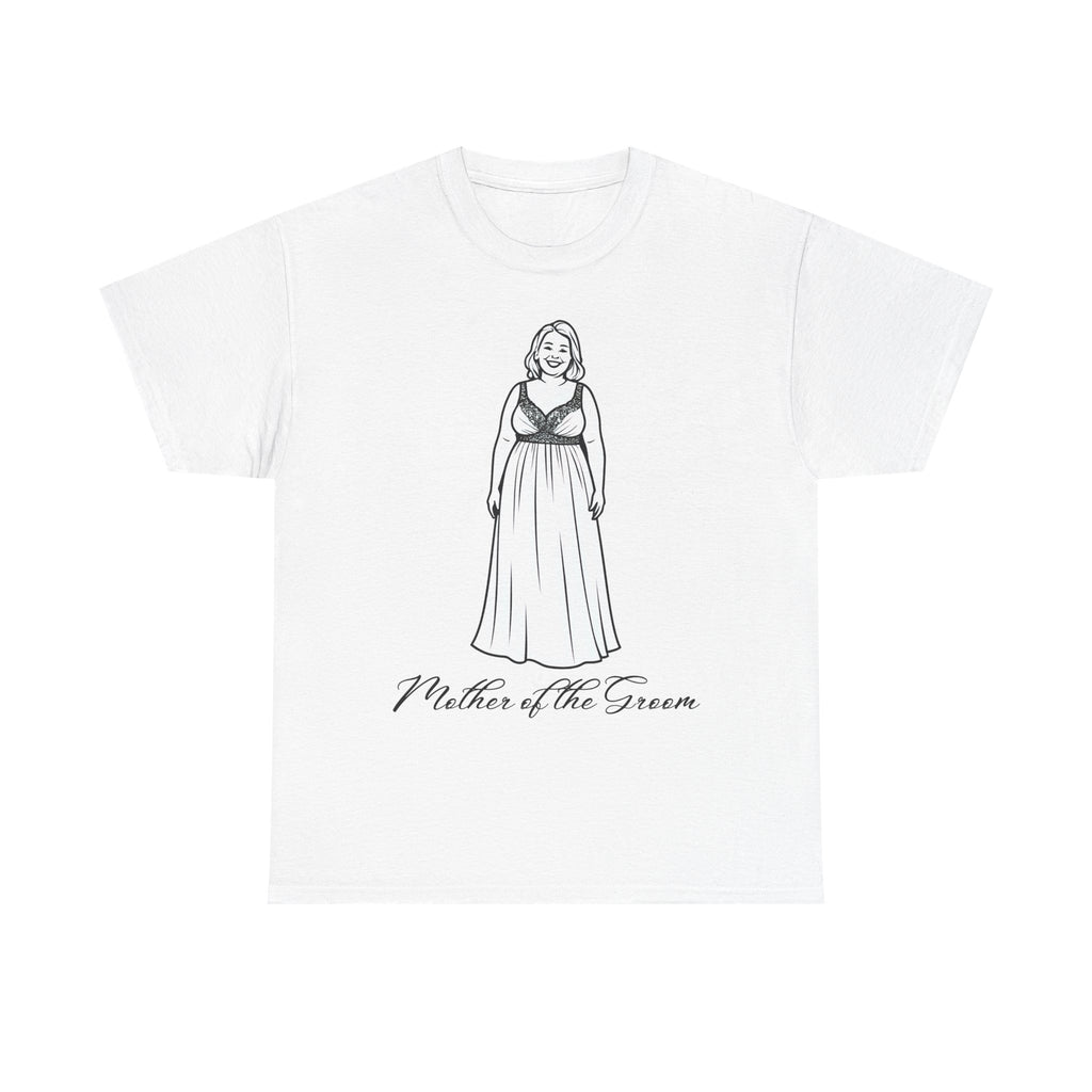 Mother of the Groom Tee, Unisex Cotton T-Shirt for Weddings, Bridal Party Apparel, Gift for Mother, Wedding Day Fashion