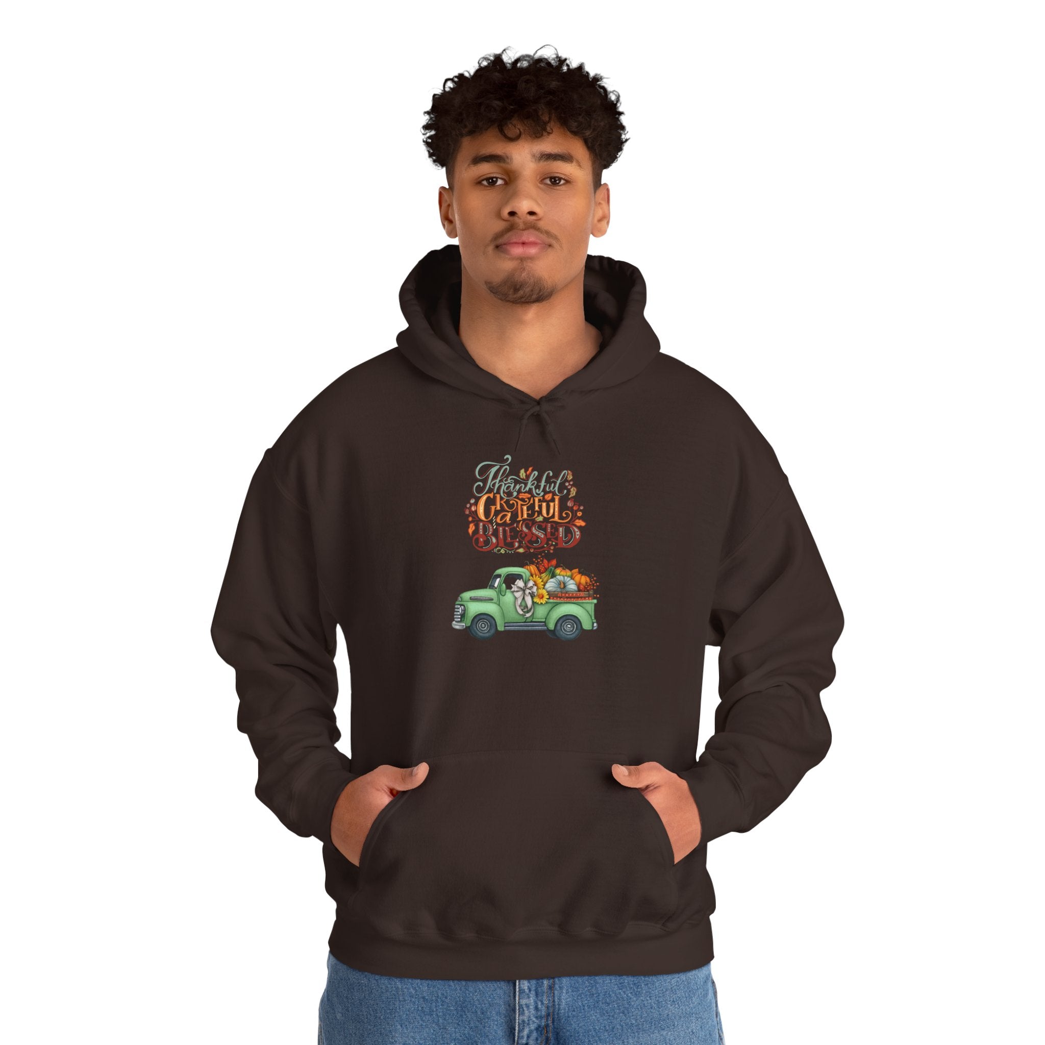 Festive Truck Sweatshirt - Cozy Holiday Hoodie, Winter Gift, Christmas Apparel, Unisex Clothing, Seasonal Fashion