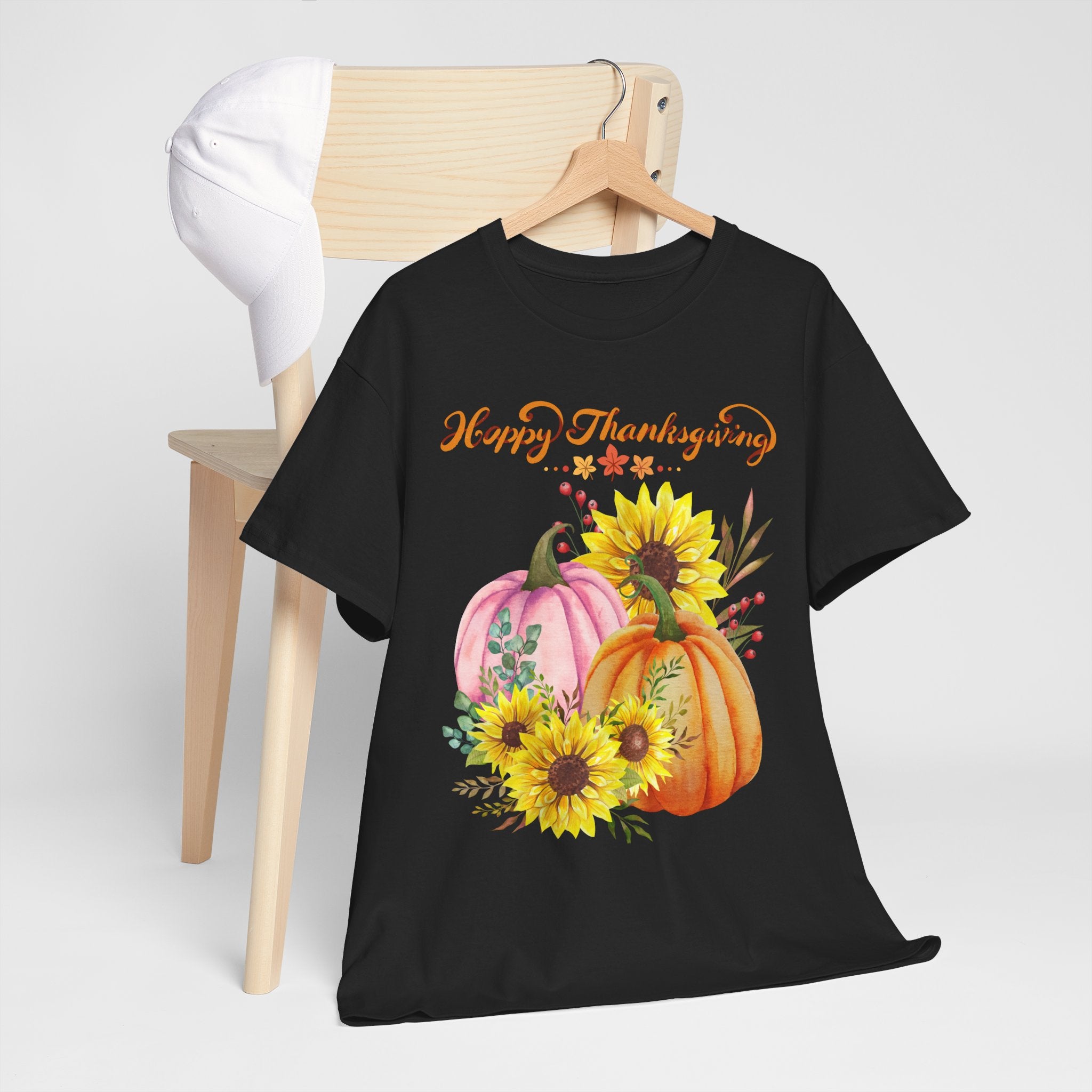 Thanksgiving T-shirts, Pumpkin Tee, Autumn Shirt, Unisex Fall Apparel, Holiday Gift, Cozy Outfit, Harvest Festival Clothing