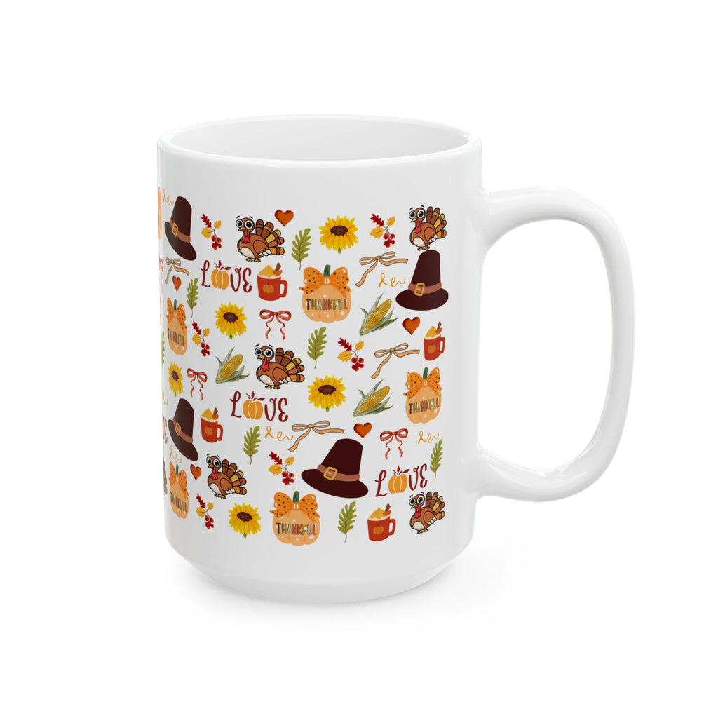 Fall Harvest Ceramic Mug - Cozy Seasonal Design 15 oz