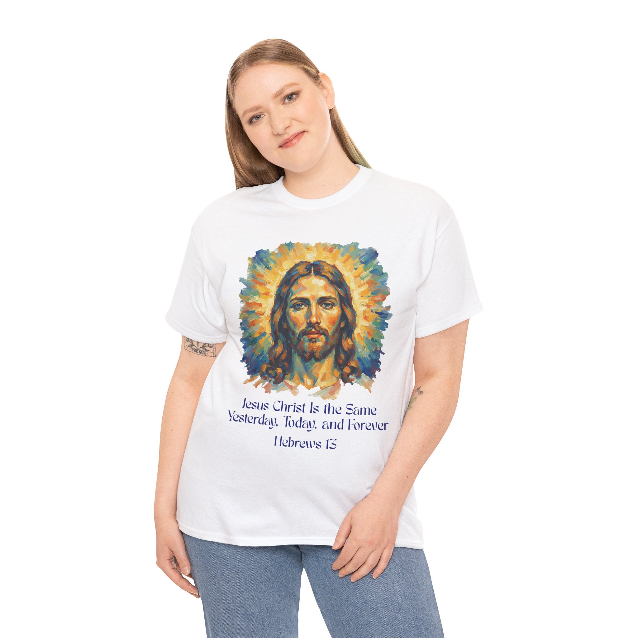 Jesus Portrait – Van Gogh Inspired Style Religious Inspirational Tee - Jesus Christ Design, Faith Shirt, Christian Clothing, Birthday Gift, Everyday Wear