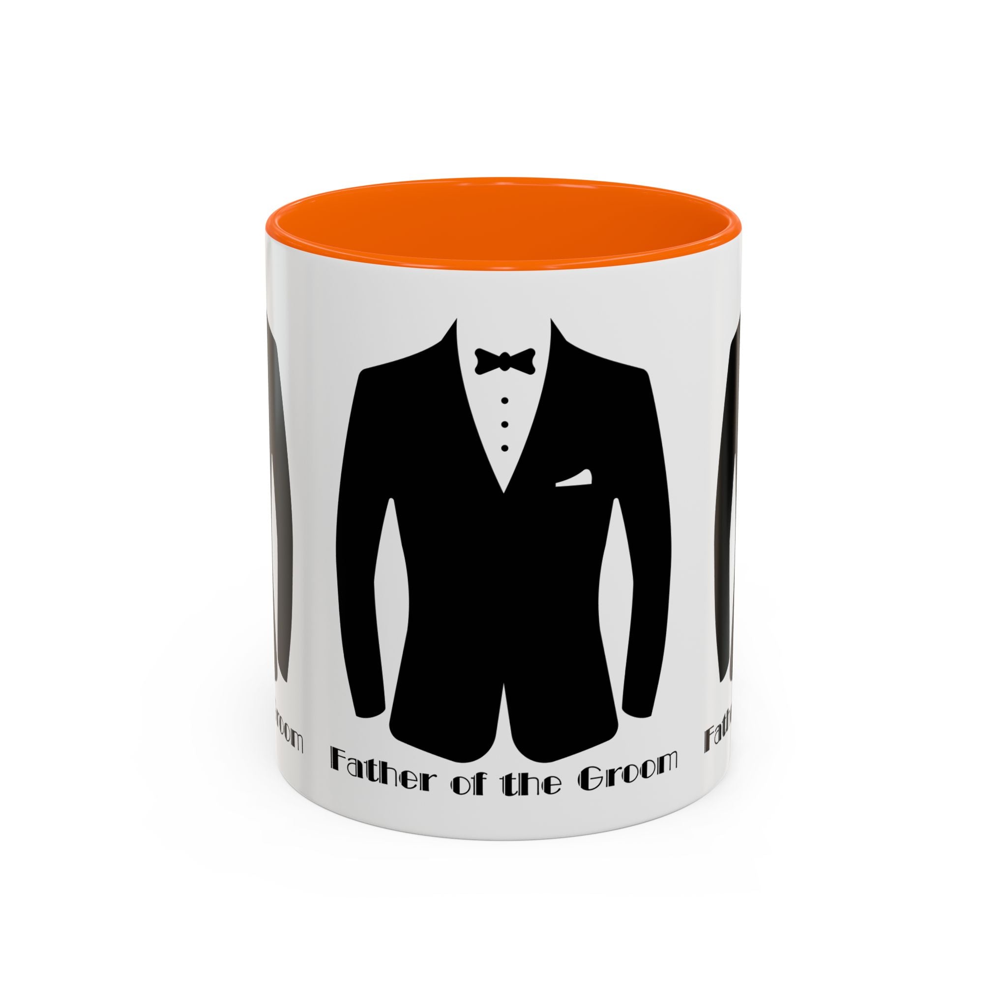 Father of the Groom Accent Coffee Mug 11/15 oz- Perfect Groomsmen Gift, Wedding Keepsake, Stylish Drinkware, Unique Wedding Favor