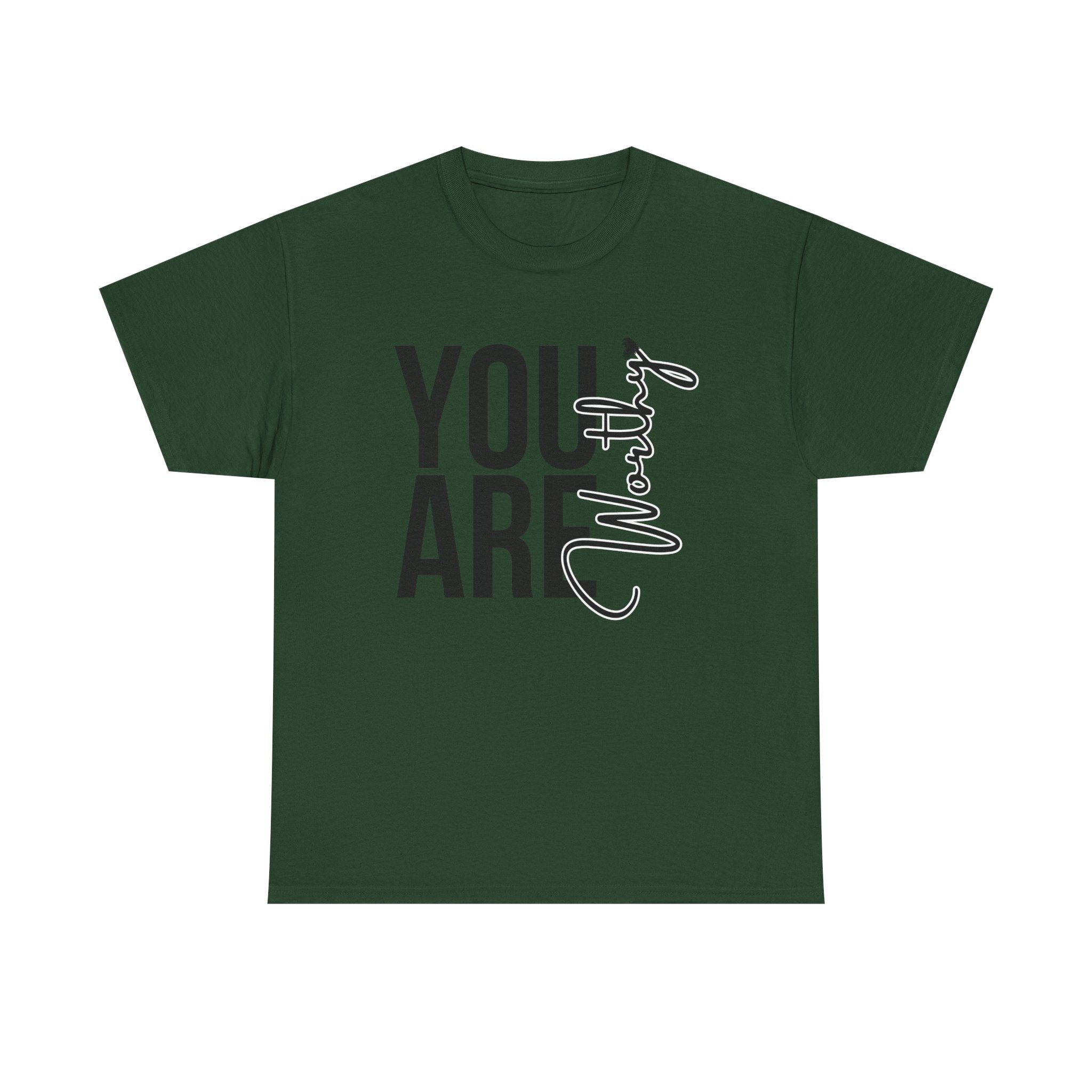 You Are Worthy Unisex Heavy Cotton Tee, Motivational Quote Shirt, Gift for Friends, Self-Love Tee, Uplifting Apparel, Positive [...]