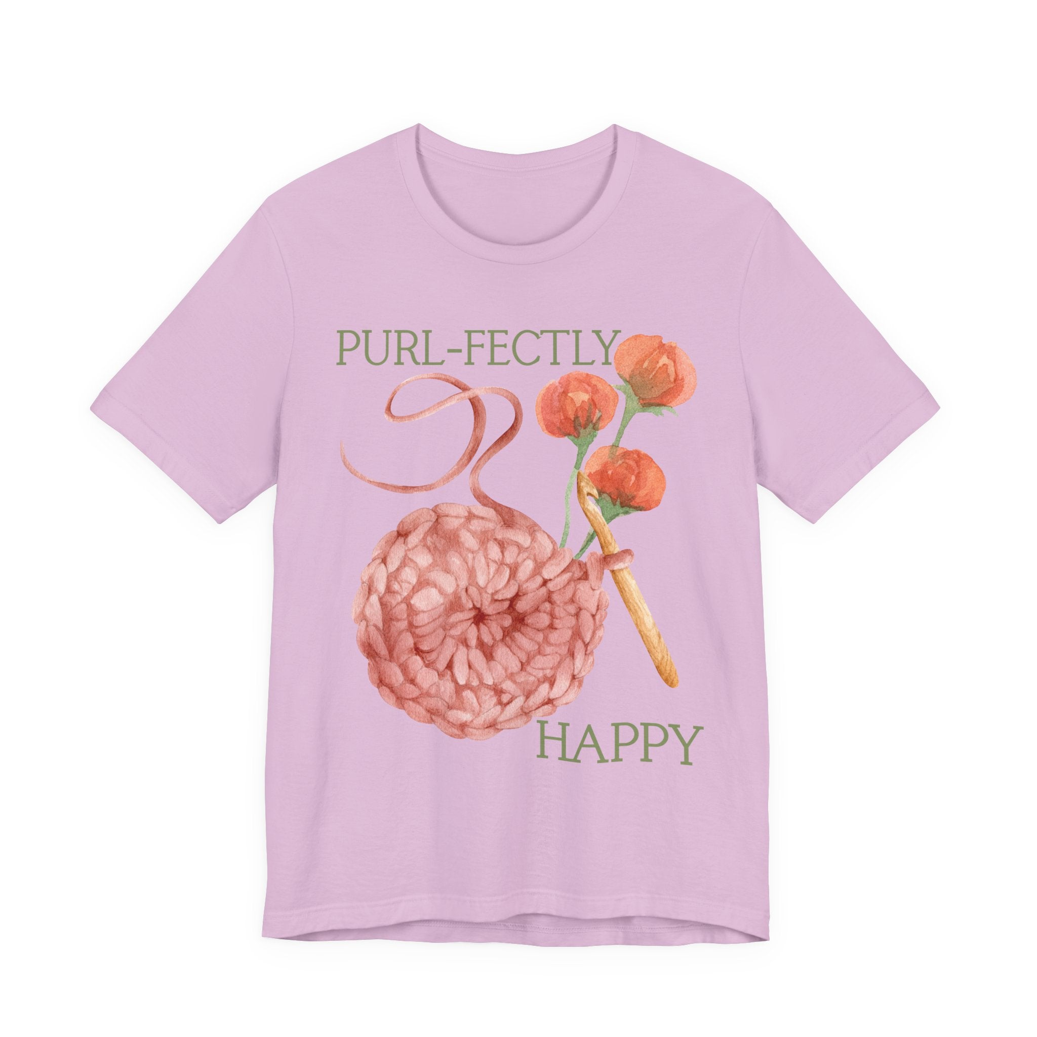 Purl-fectly Happy Crafting Joy Tee -Unisex Short Sleeve Shirt