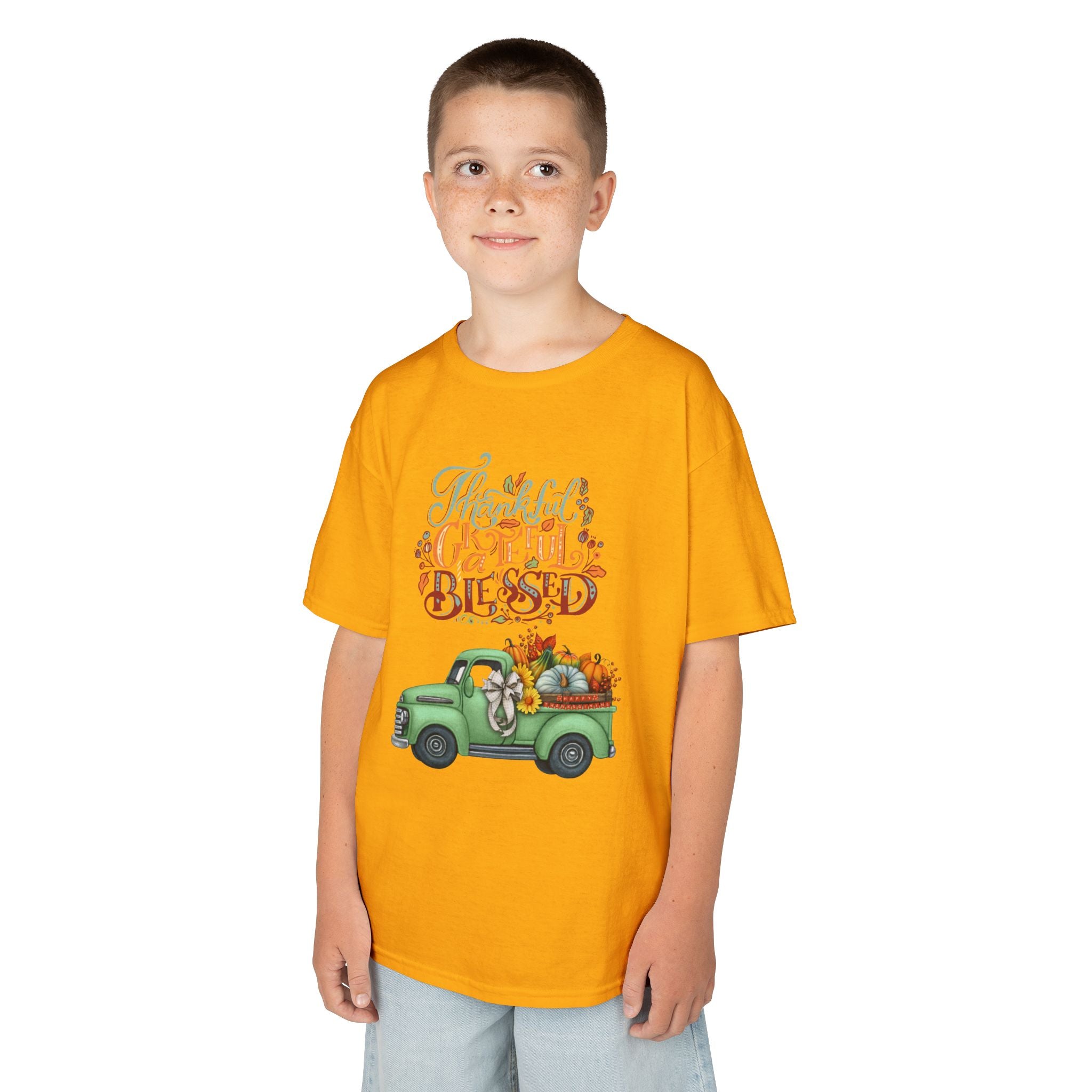 Blessed Fall Kids Tee, Adorable Autumn Shirt, Cute Harvest T-Shirt, Thanksgiving Gift for Kids, Comfy Cotton Youth Apparel