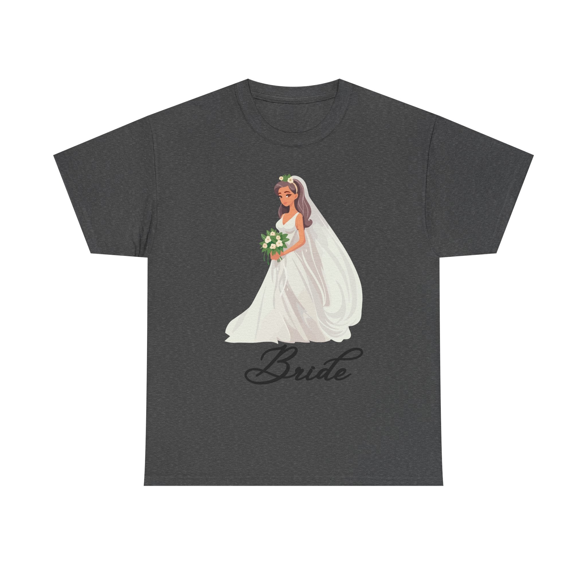 Bride Sketch Unisex Heavy Cotton Tee - Perfect for Weddings, Bridal Showers, Bachelorette Parties, Engagements, and Gifts
