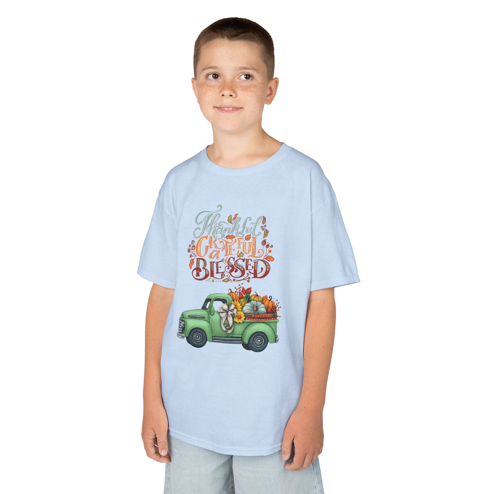 Blessed Fall Kids Tee, Adorable Autumn Shirt, Cute Harvest T-Shirt, Thanksgiving Gift for Kids, Comfy Cotton Youth Apparel