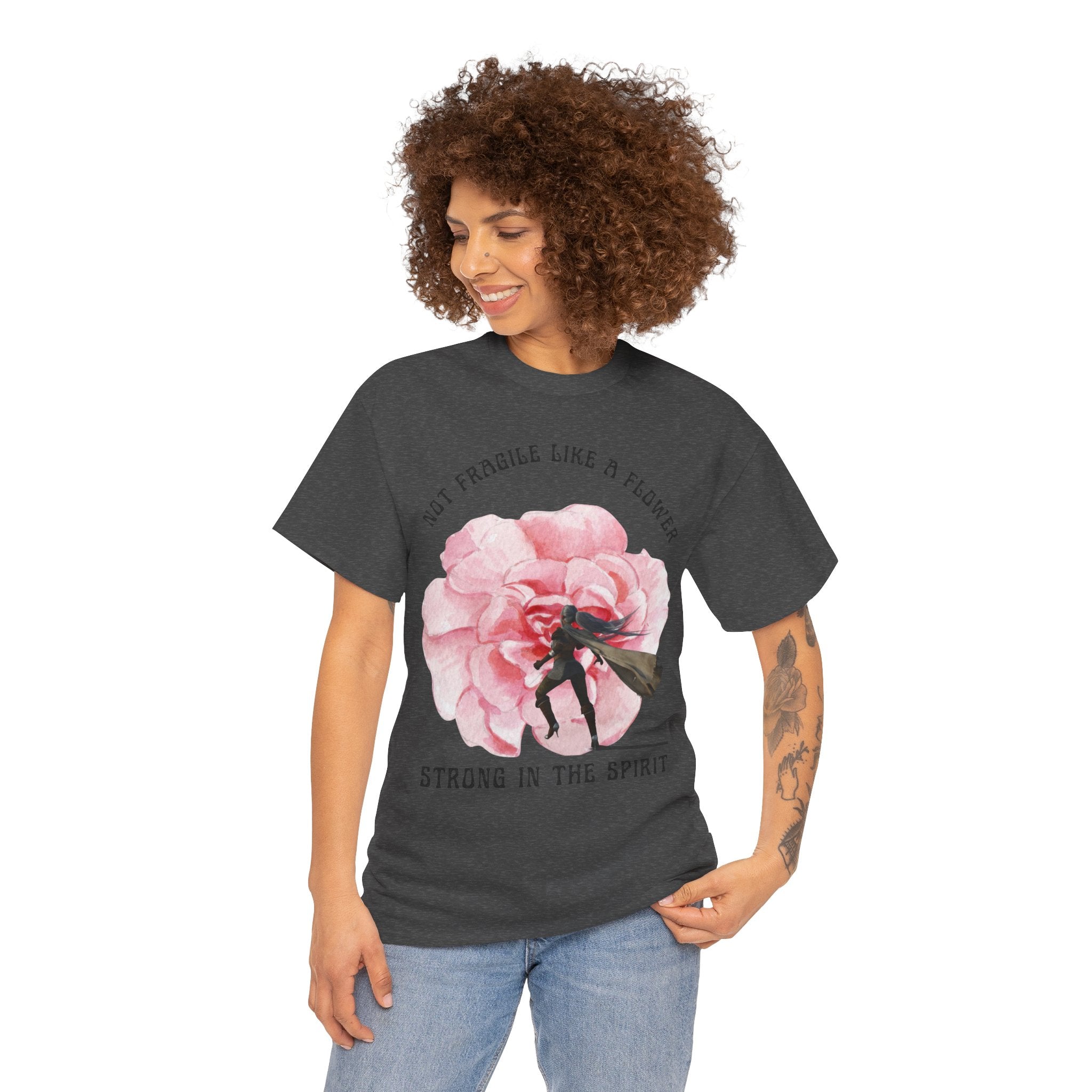 Floral Empowerment Tee, Not Fragile Like a Flower, Strong in the Spirit Shirt, Inspirational Unisex T-Shirt, Gift for Women, [...]