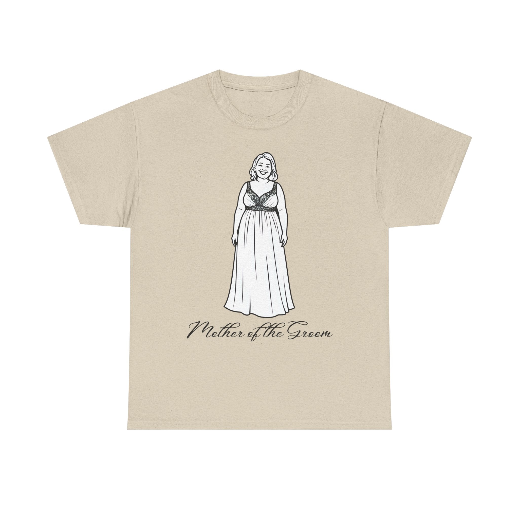 Mother of the Groom Tee, Unisex Cotton T-Shirt for Weddings, Bridal Party Apparel, Gift for Mother, Wedding Day Fashion