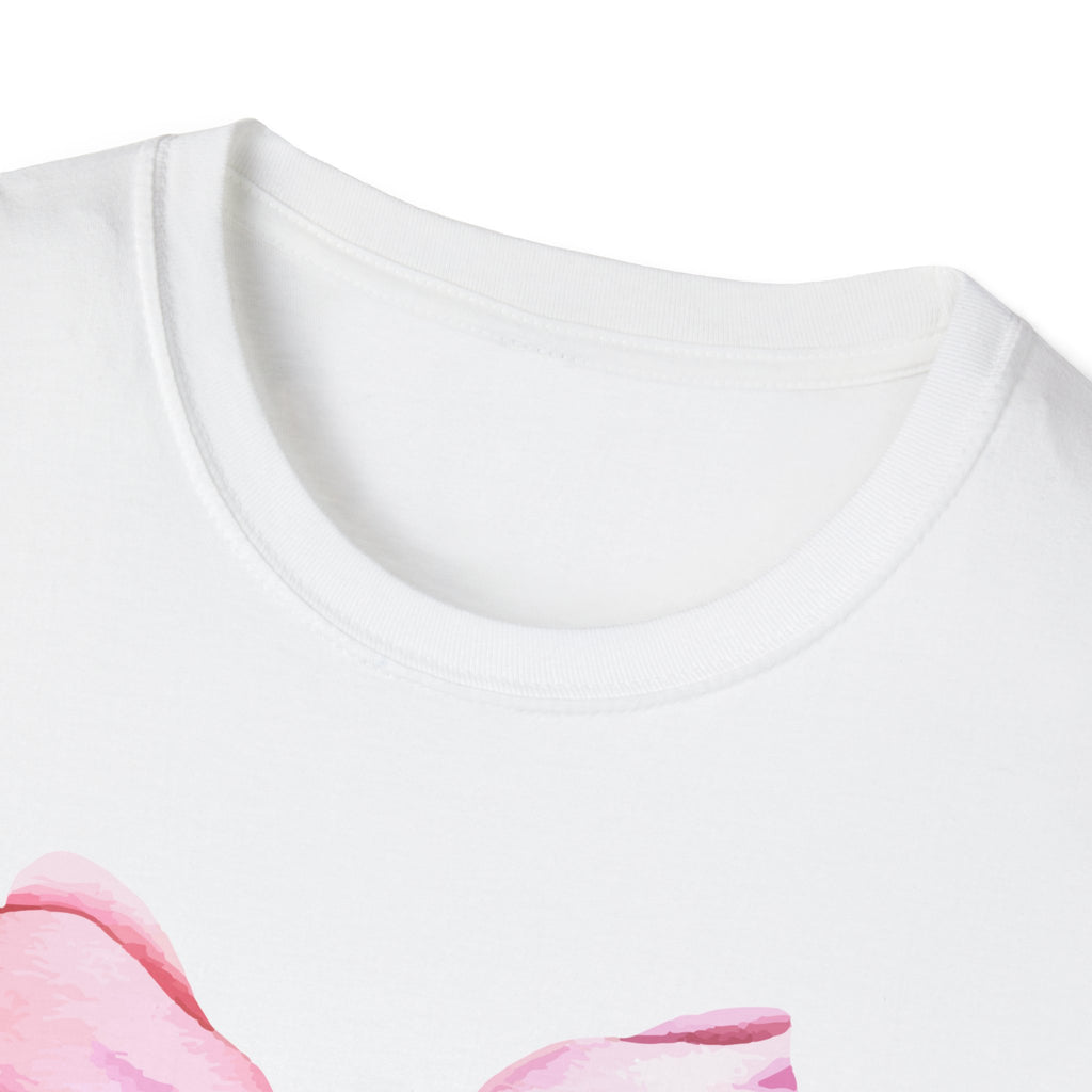 Thankful & Grateful Bow T-Shirt, Unisex Softstyle Tee, Thanksgiving Gift, Fall Apparel, Cute Casual Wear, Gratitude Shirt