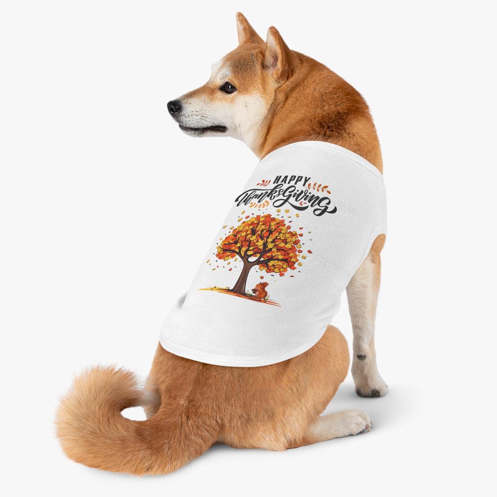 Thanksgiving Pet Tank Top, Dog Shirt, Fall Apparel, Cute Dog Clothes, Pumpkin Spice Season