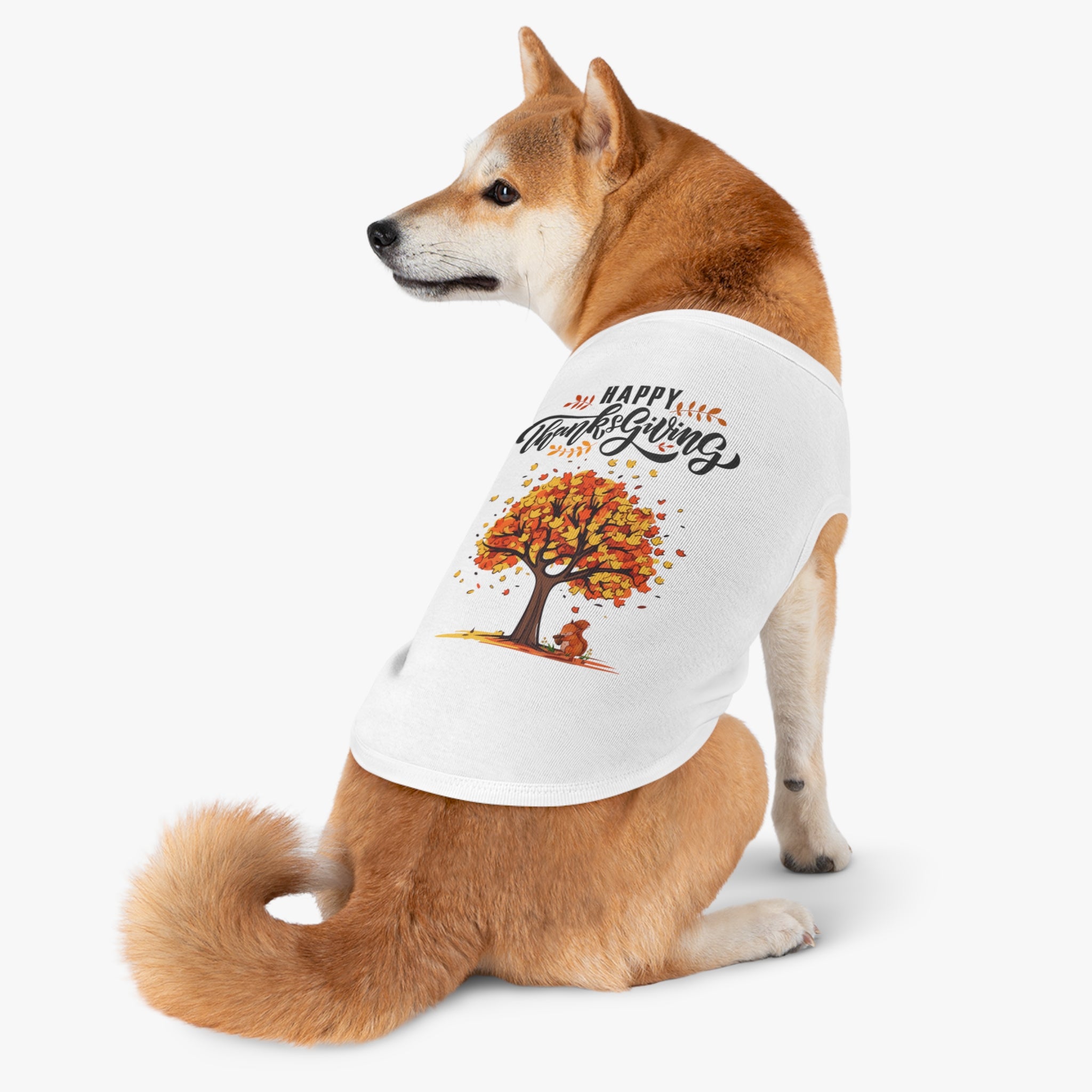 Thanksgiving Pet Tank Top, Dog Shirt, Fall Apparel, Cute Dog Clothes, Pumpkin Spice Season