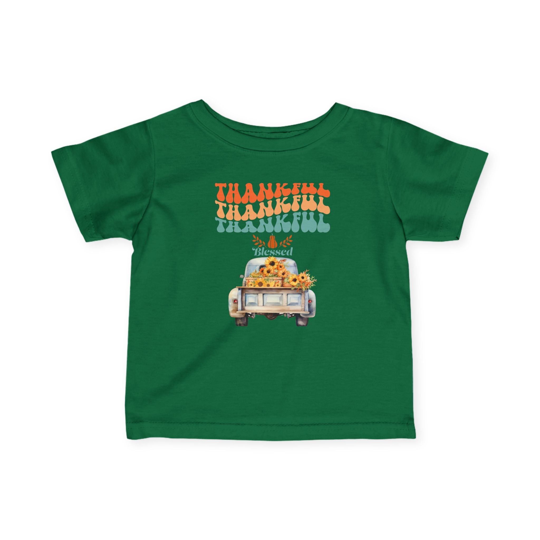 Thankful Infant T-Shirt, Cute Baby Tee, Thanksgiving Outfit, Fall Baby Clothing, Holiday Gift for Infants, Seasonal Wear