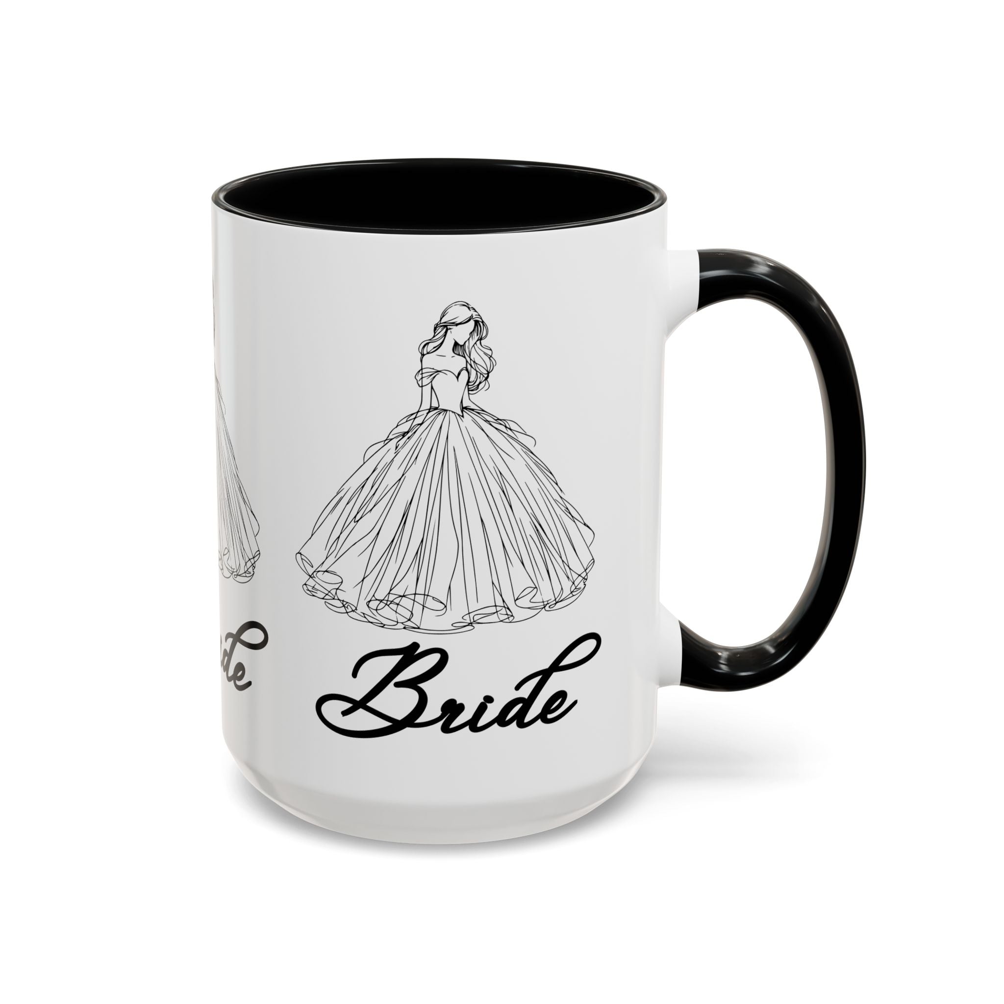 Bride Mug | Elegant Wedding Dress Design | Bridal Shower Gift & Keepsake