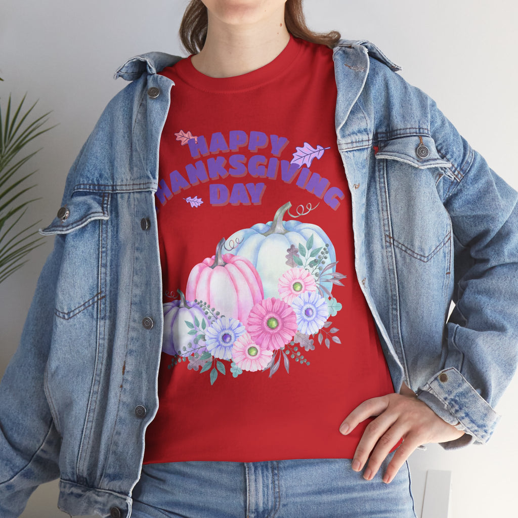 Thanksgiving Celebration Tee, Happy Thanksgiving Day Shirt, Fall T-Shirt, Holiday Gift, Unisex Cotton Top, Autumn Fashion