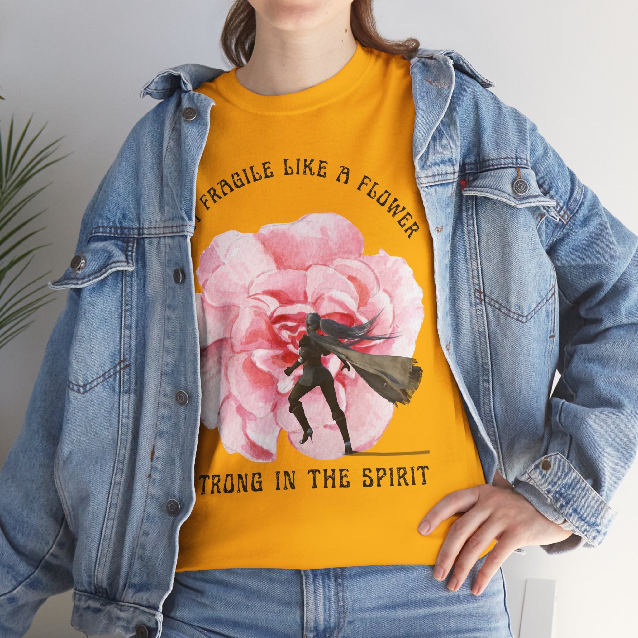 Floral Empowerment Tee, Not Fragile Like a Flower, Strong in the Spirit Shirt, Inspirational Unisex T-Shirt, Gift for Women, [...]