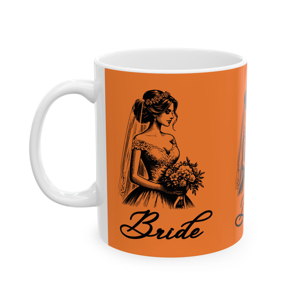 Bride Ceramic Mug 11 oz - Perfect October Wedding Gift for Bride, Bridal Shower Keepsake, Wedding Day Coffee Mug, Bride's Morning Coffee