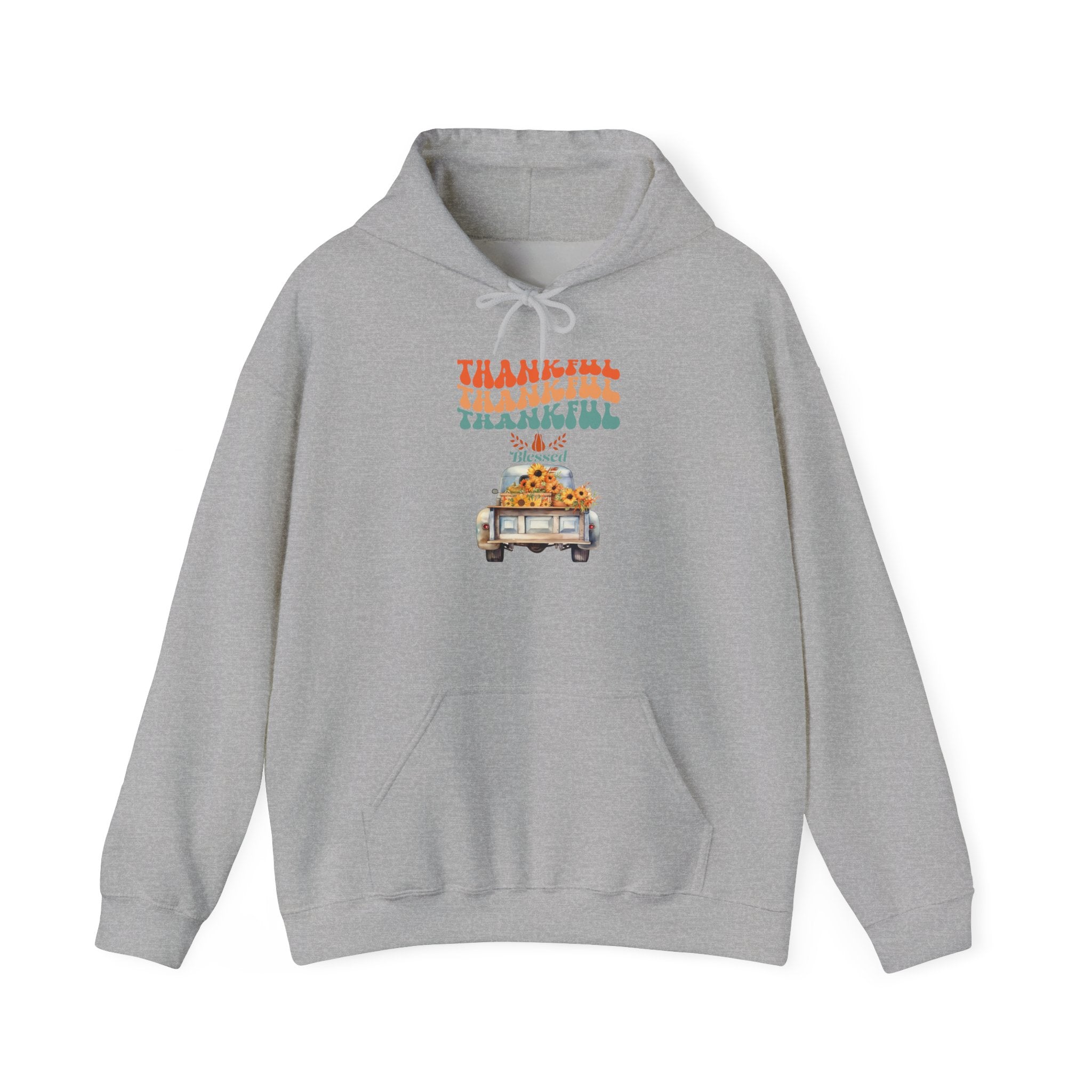 Thankful Vintage Hoodie - Cozy Unisex Sweatshirt for Fall, Thanksgiving Gathering, Gift, Casual Wear, Layering