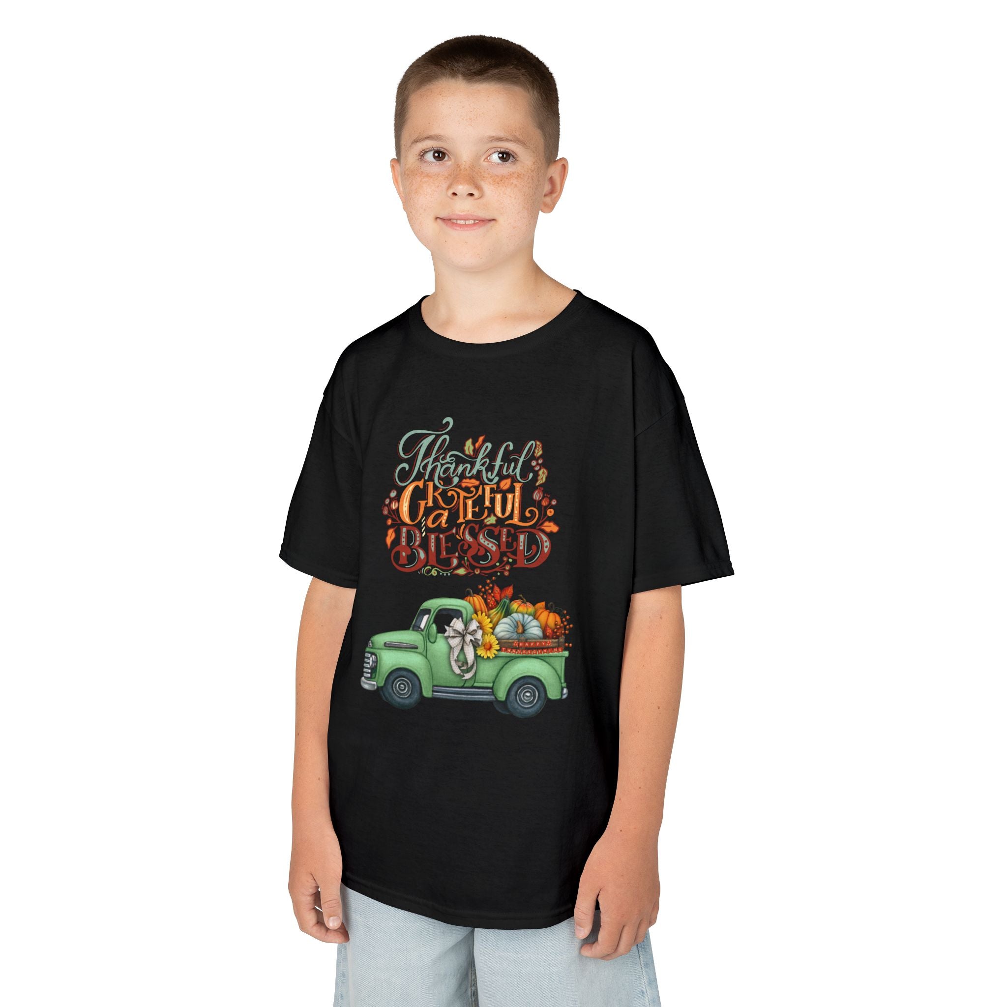 Blessed Fall Kids Tee, Adorable Autumn Shirt, Cute Harvest T-Shirt, Thanksgiving Gift for Kids, Comfy Cotton Youth Apparel
