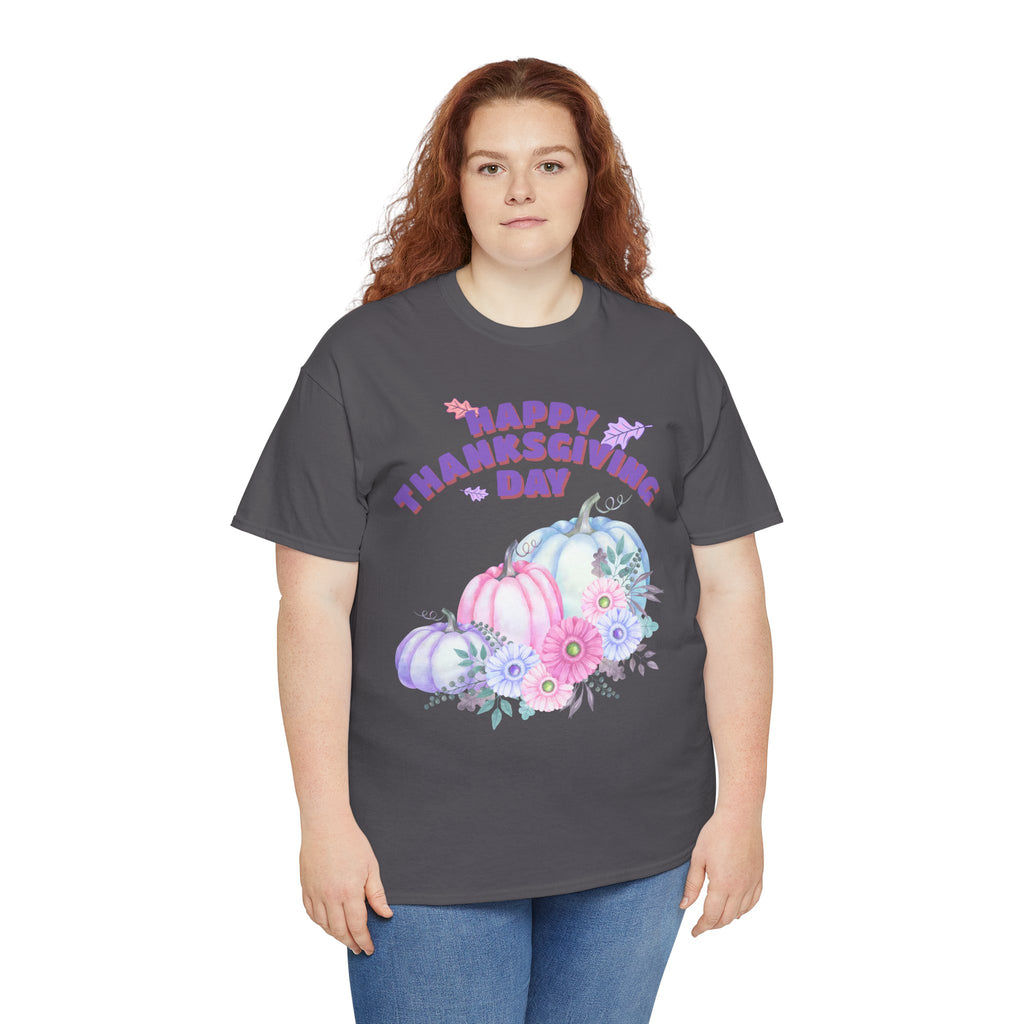 Thanksgiving Celebration Tee, Happy Thanksgiving Day Shirt, Fall T-Shirt, Holiday Gift, Unisex Cotton Top, Autumn Fashion