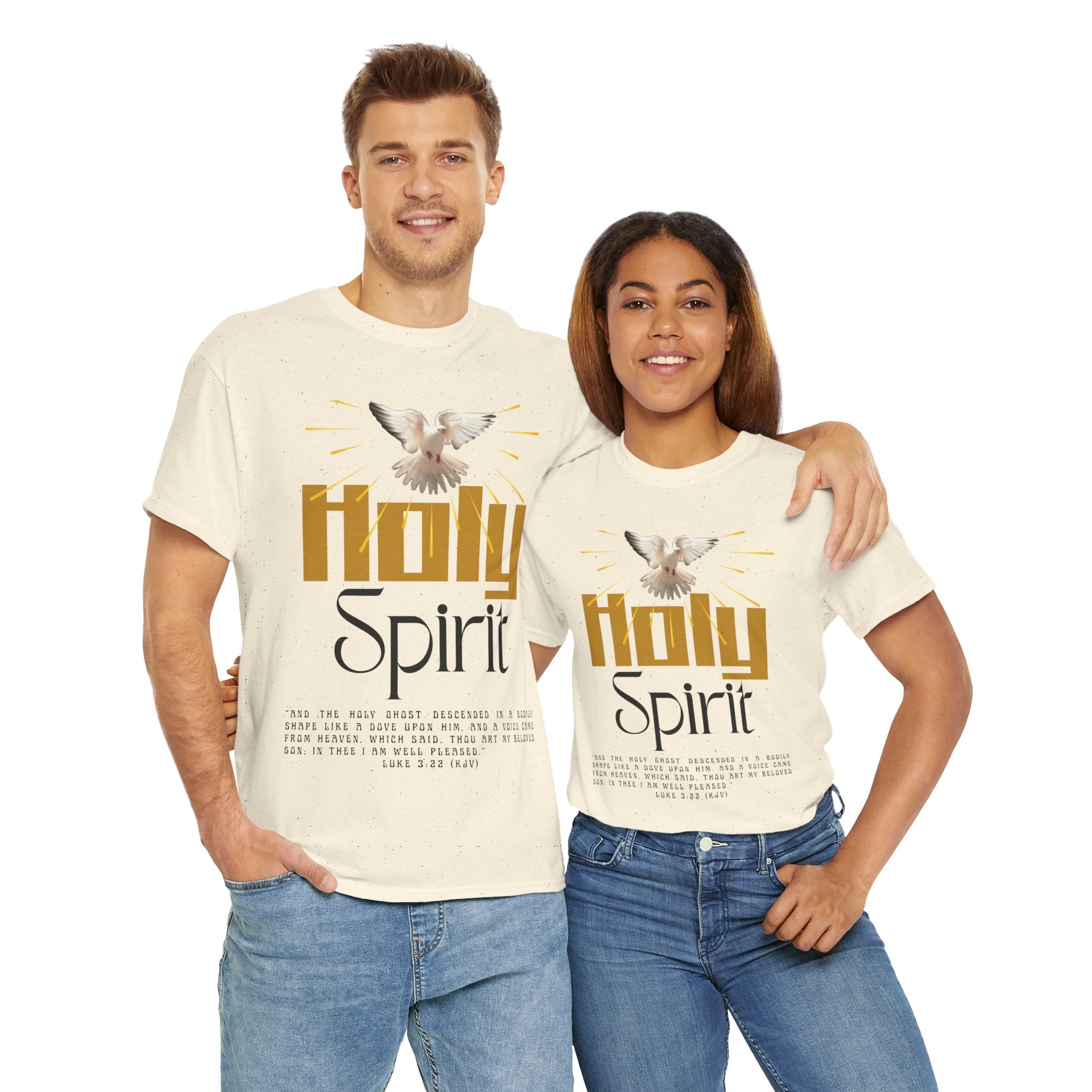 Christian T-shirts, Holy Spirit Unisex Heavy Cotton Tee, Inspirational T-Shirt for Faith Celebration, Christian Gift, Spiritual Attire, Religious Apparel
