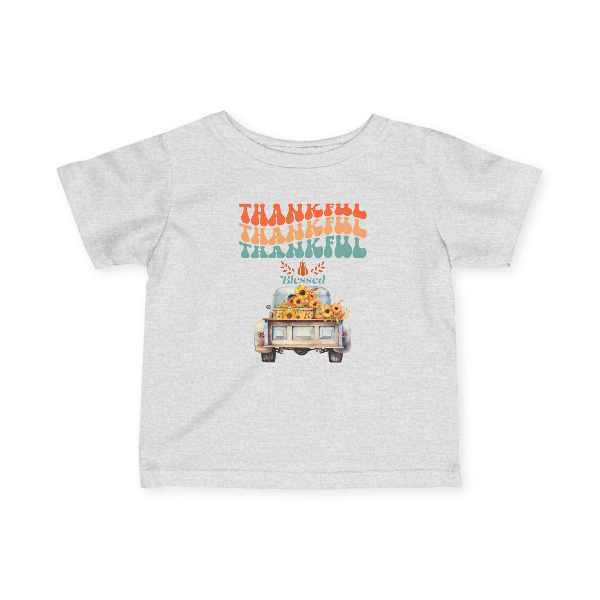 Thankful Infant T-Shirt, Cute Baby Tee, Thanksgiving Outfit, Fall Baby Clothing, Holiday Gift for Infants, Seasonal Wear