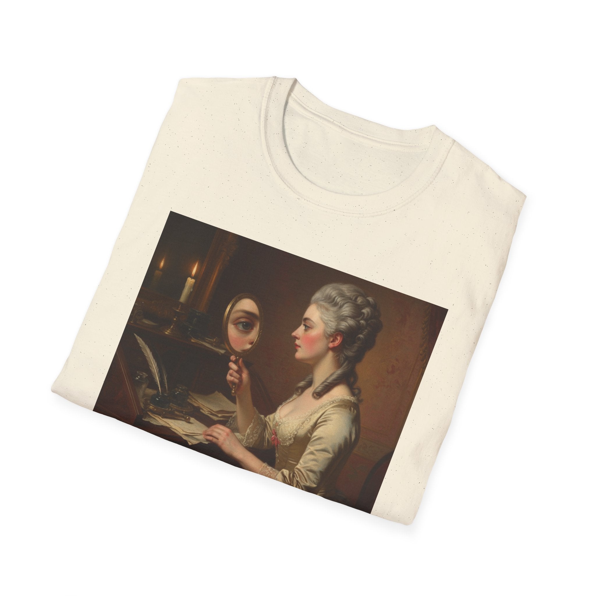 Artistic Vintage T-Shirt with 'A Gaze, Endless Stories' Design, Perfect for Art Lovers, Gifts, Casual Wear, Museum Visits, Art Class