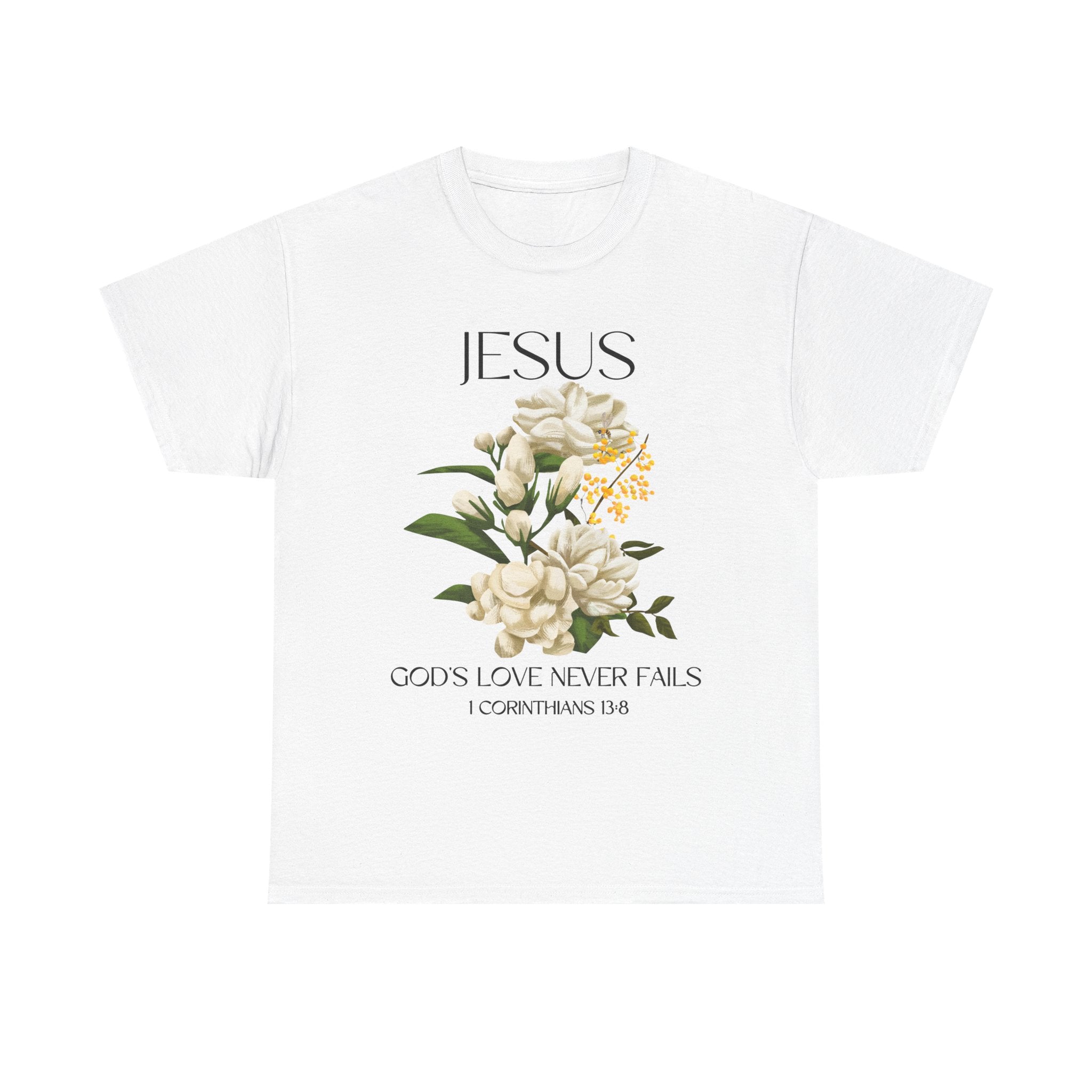 Faith-Inspired Unisex Heavy Cotton Tee - 'God's Love Never Fails' | Christian Apparel, Religious T-Shirt, Gift for Believers, [...]