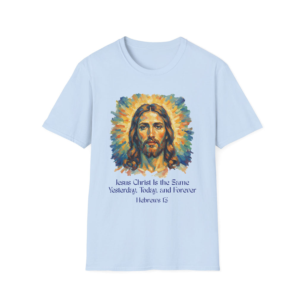 Jesus Christ Graphic Tee, Unisex Softstyle T-Shirt, Faith Apparel, Inspirational Gift, Religious Top