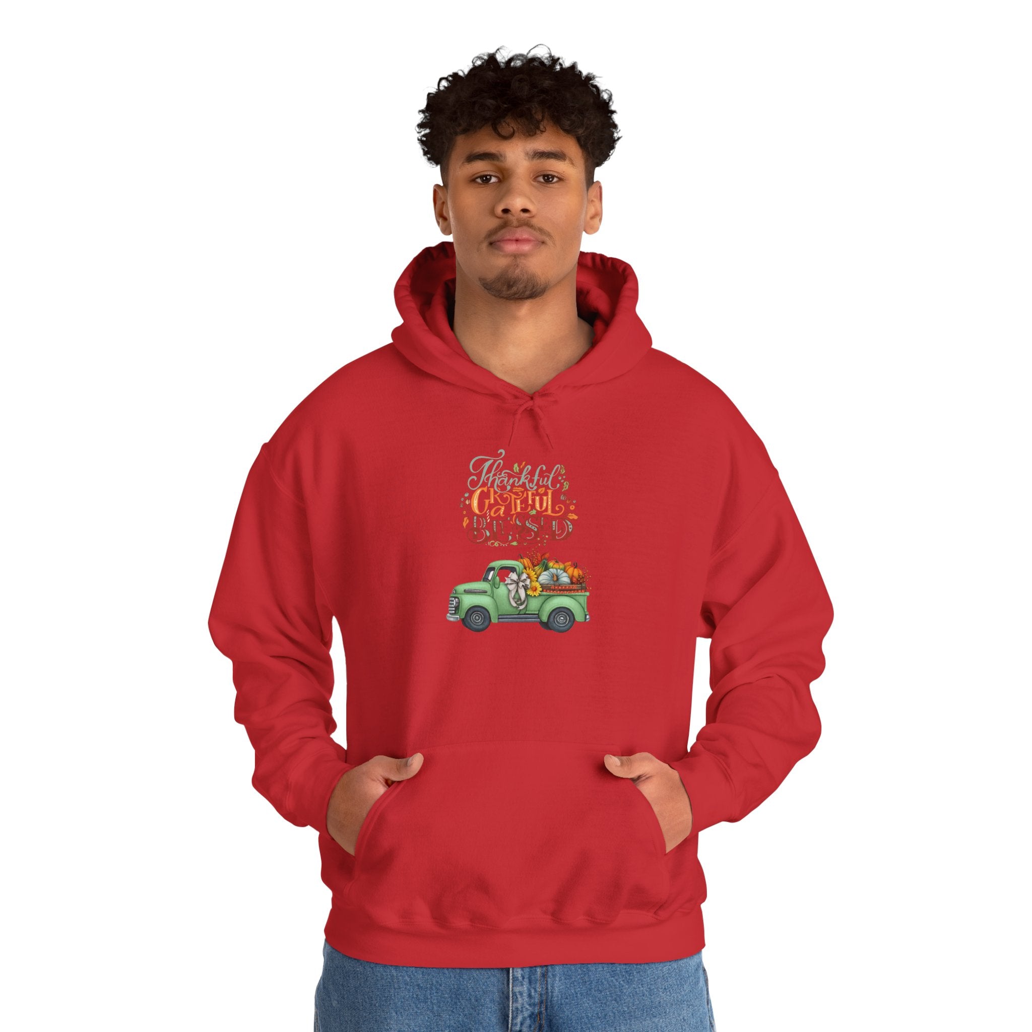 Festive Truck Sweatshirt - Cozy Holiday Hoodie, Winter Gift, Christmas Apparel, Unisex Clothing, Seasonal Fashion