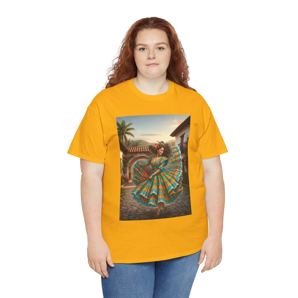 Folklórico Dancer Vibrant Graphic Tee - Perfect for Festivals, Casual Outings, Gifts, Dance Lovers, Unisex Fashion