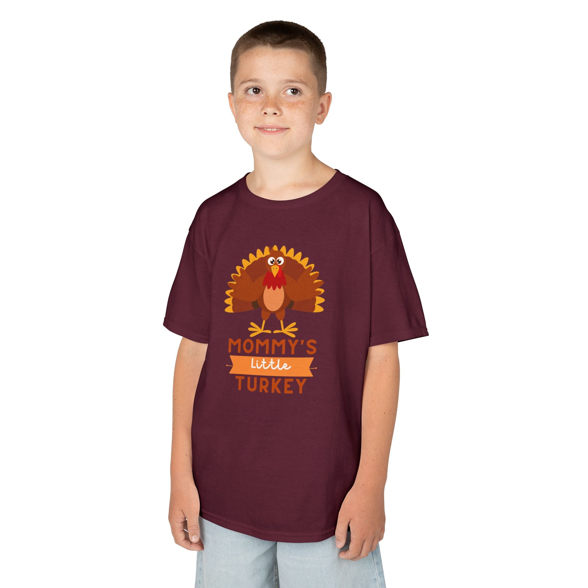 Mommy's Little Turkey Kids Tee - Thanksgiving Gift, Holiday Apparel, Cute Kids Clothing, Family Gathering, Kid's Casual Wear