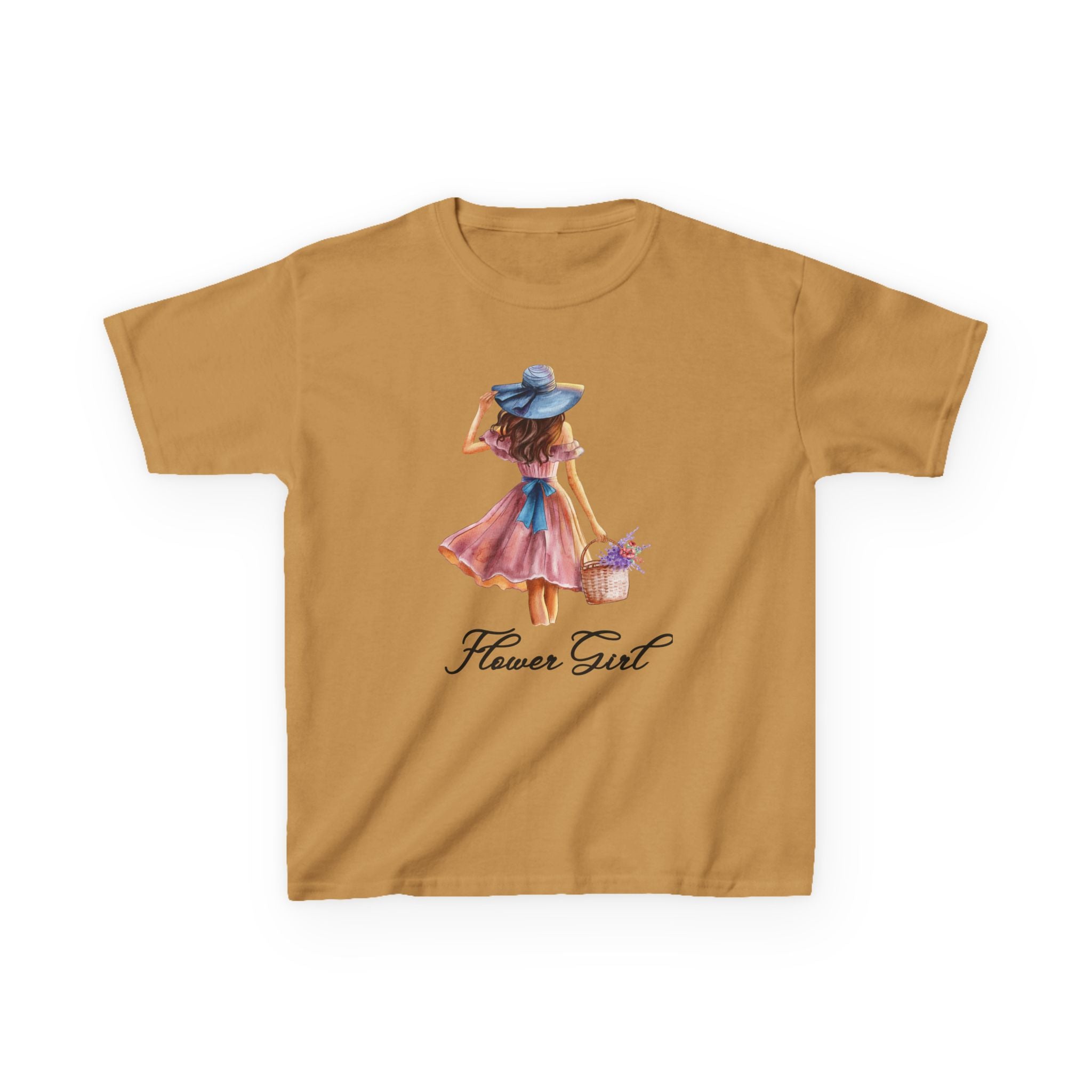 Flower Girl Kids Tee, Cute Kids T-Shirt, Spring Fashion, Outdoor Playwear, Children's Gift, Floral Design