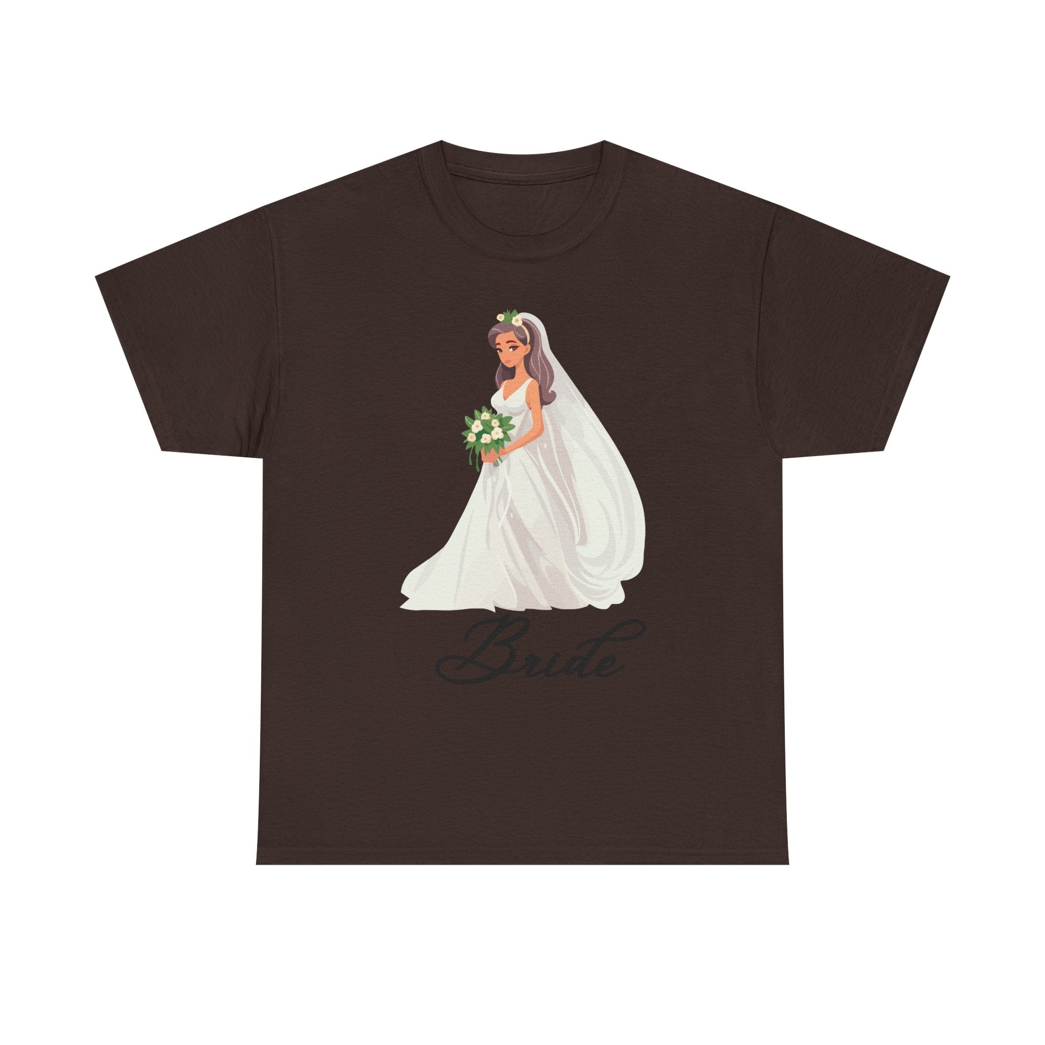 Bride Sketch Unisex Heavy Cotton Tee - Perfect for Weddings, Bridal Showers, Bachelorette Parties, Engagements, and Gifts