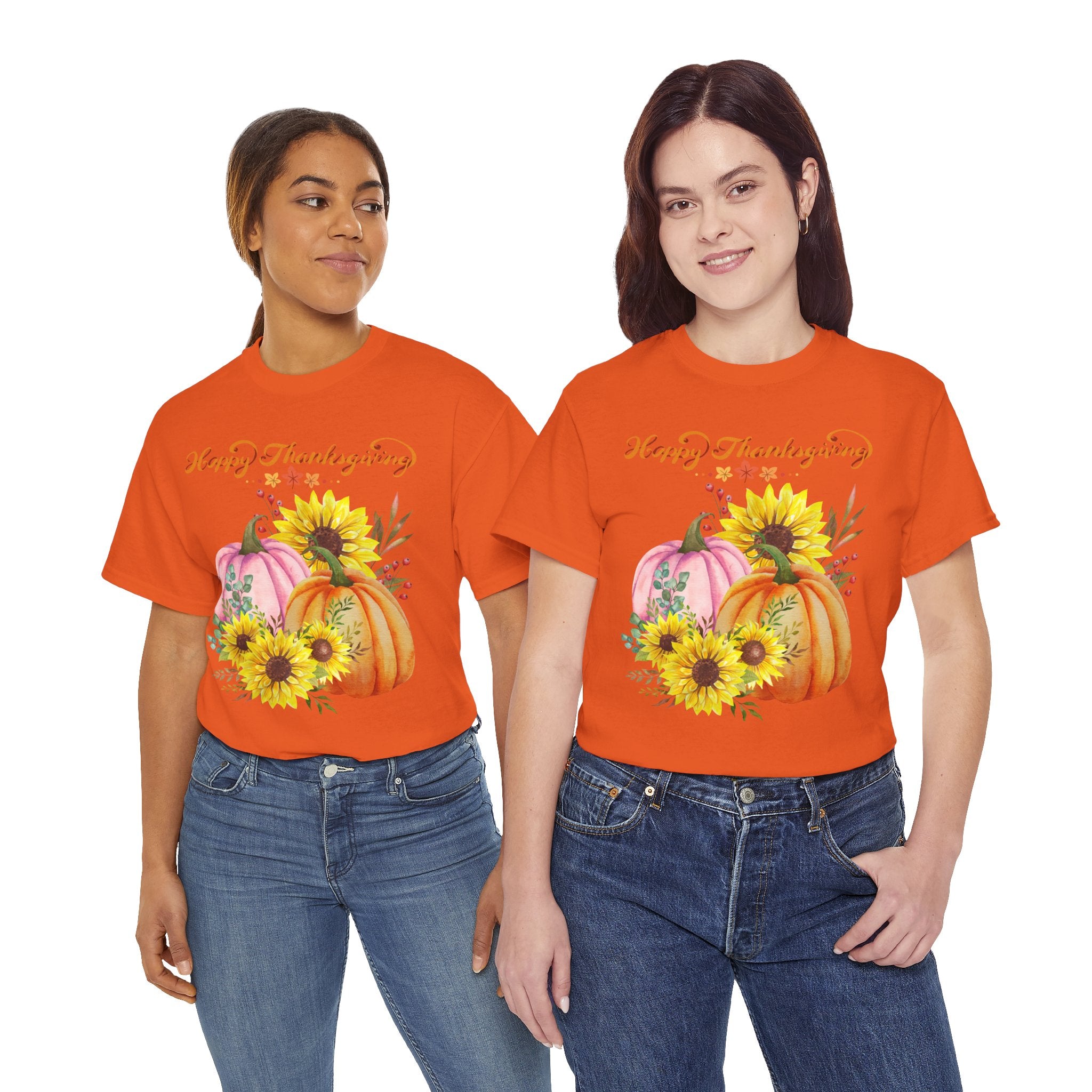 Thanksgiving T-shirts, Pumpkin Tee, Autumn Shirt, Unisex Fall Apparel, Holiday Gift, Cozy Outfit, Harvest Festival Clothing