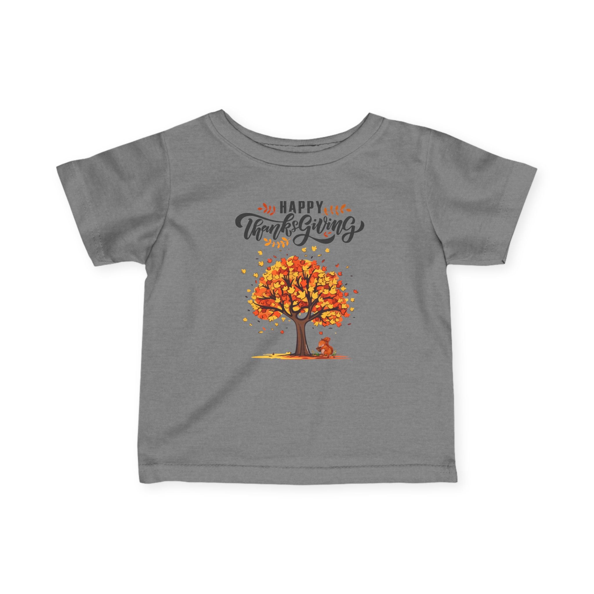 Thanksgiving Infant Tee, Cute Baby Shirt, Fall Baby Clothes, Happy Thanksgiving T-Shirt, Autumn Baby Outfit, Toddler Apparel