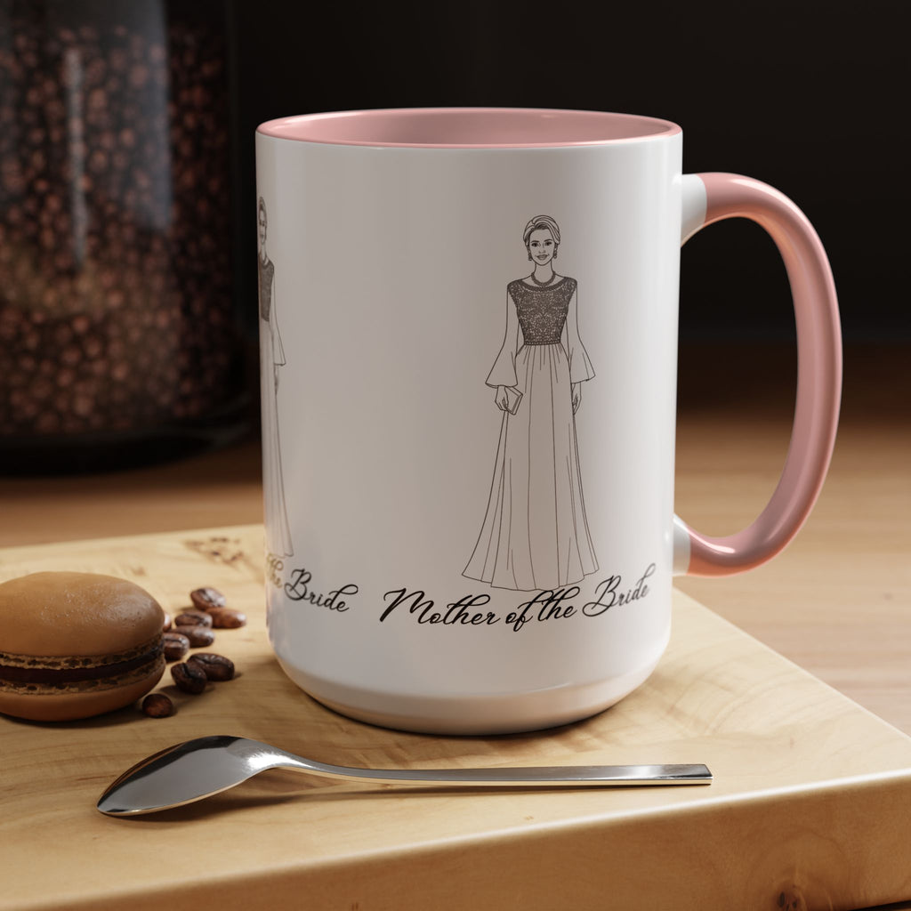 Mother of the Bride -Accent Coffee Mug (11, 15oz)
