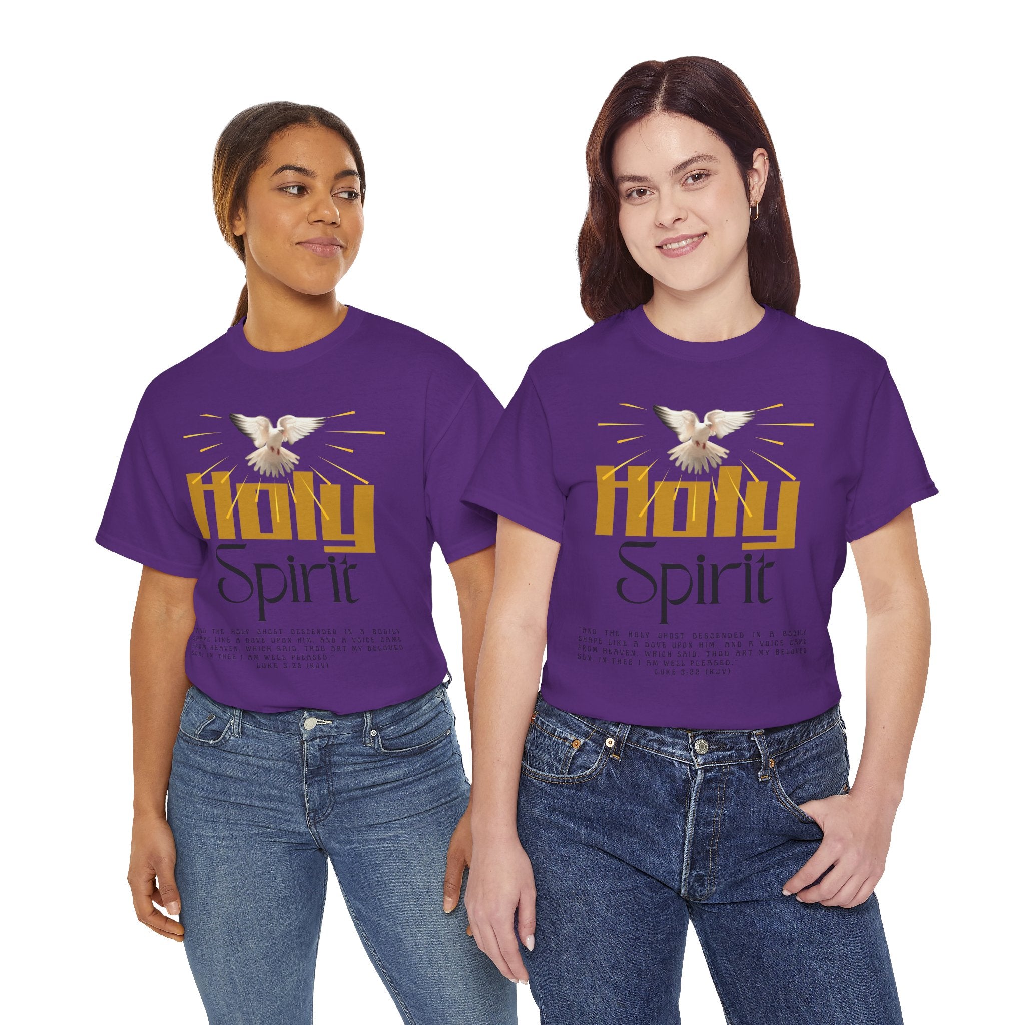 Christian T-shirts, Holy Spirit Unisex Heavy Cotton Tee, Inspirational T-Shirt for Faith Celebration, Christian Gift, Spiritual Attire, Religious Apparel