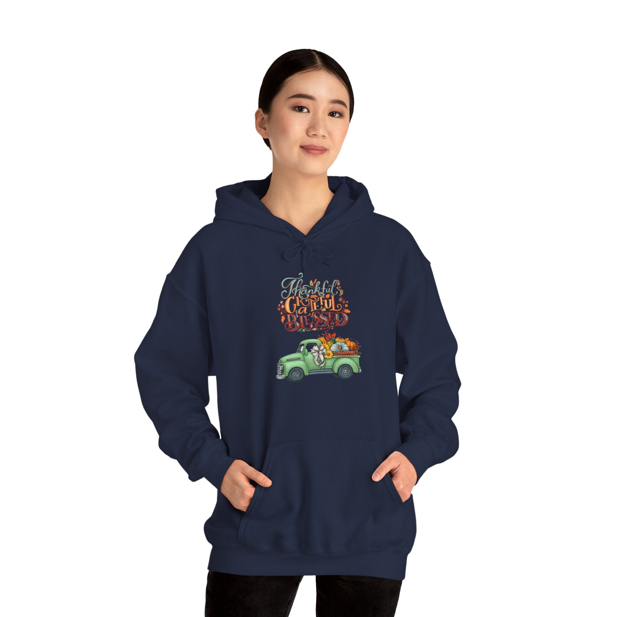 Festive Truck Sweatshirt - Cozy Holiday Hoodie, Winter Gift, Christmas Apparel, Unisex Clothing, Seasonal Fashion