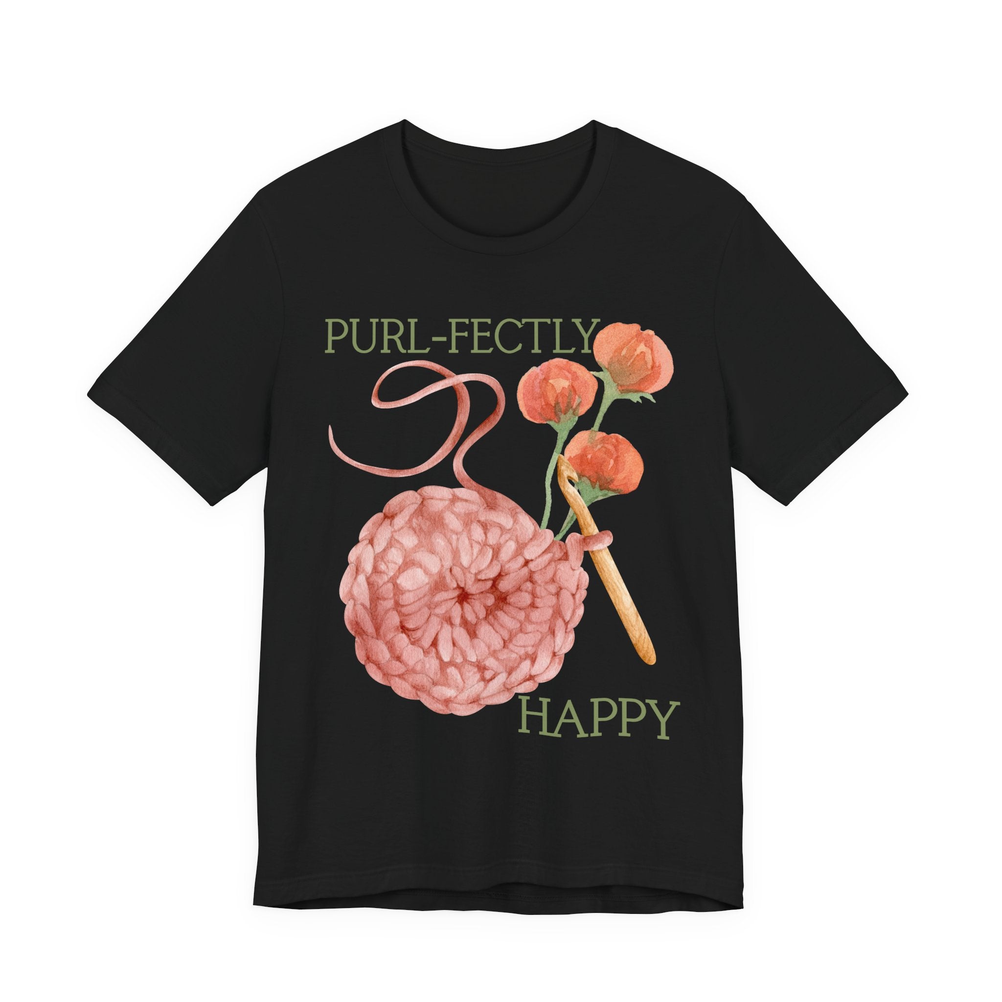 Purl-fectly Happy Crafting Joy Tee -Unisex Short Sleeve Shirt