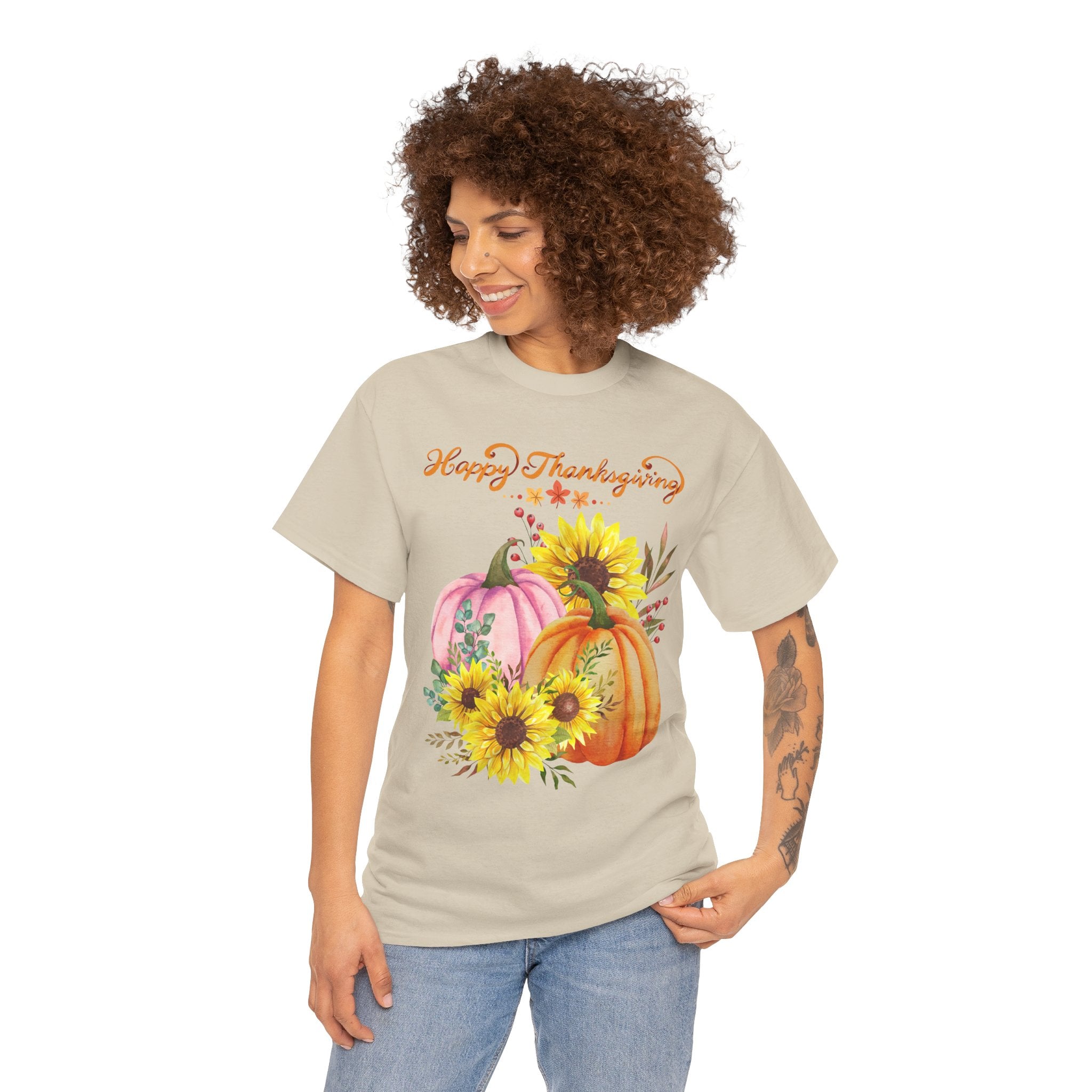 Thanksgiving T-shirts, Pumpkin Tee, Autumn Shirt, Unisex Fall Apparel, Holiday Gift, Cozy Outfit, Harvest Festival Clothing