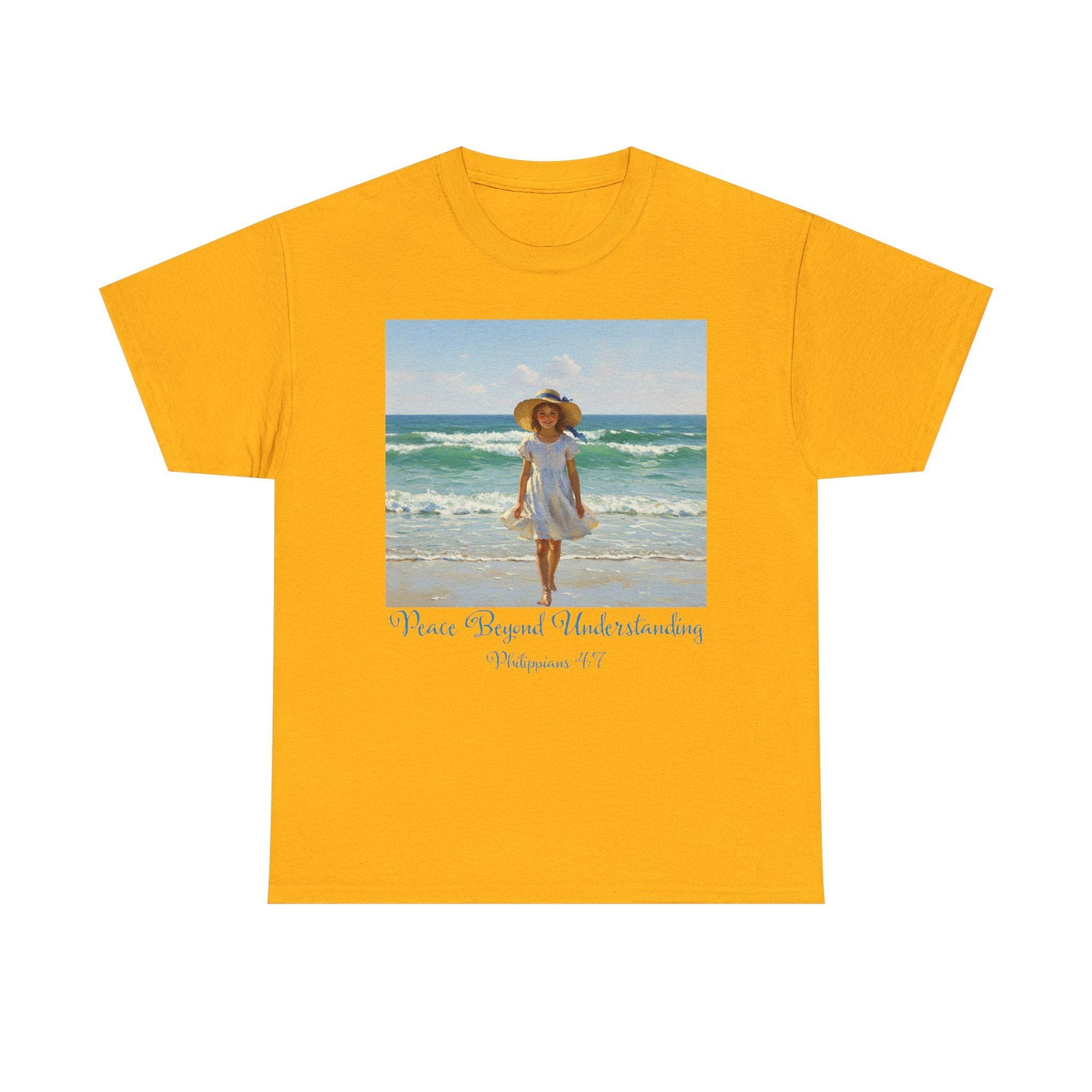 Serene Beach Vibes Tee for Summer Days, Top for Women, Casual Wear, Gifts for Beach Lovers, Vacay Essentials
