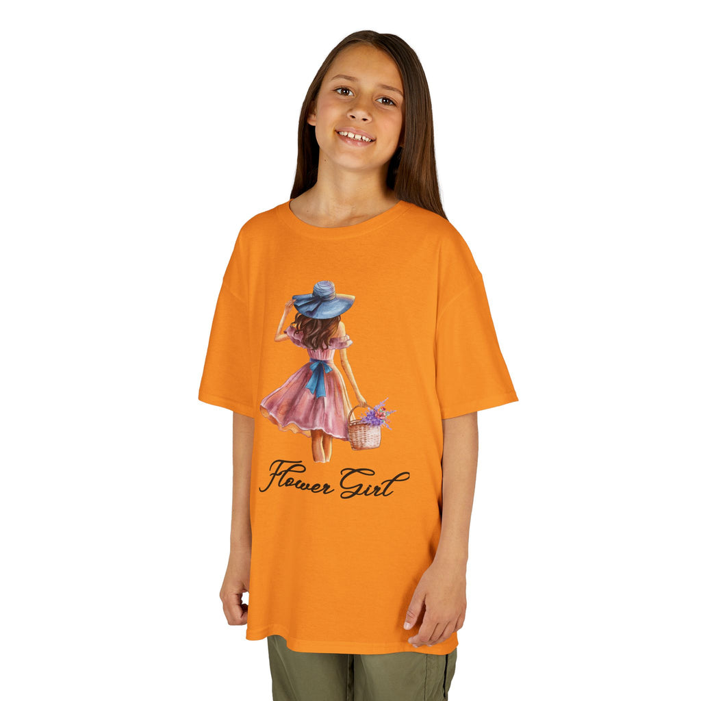 Flower Girl Kids Tee, Cute Kids T-Shirt, Spring Fashion, Outdoor Playwear, Children's Gift, Floral Design