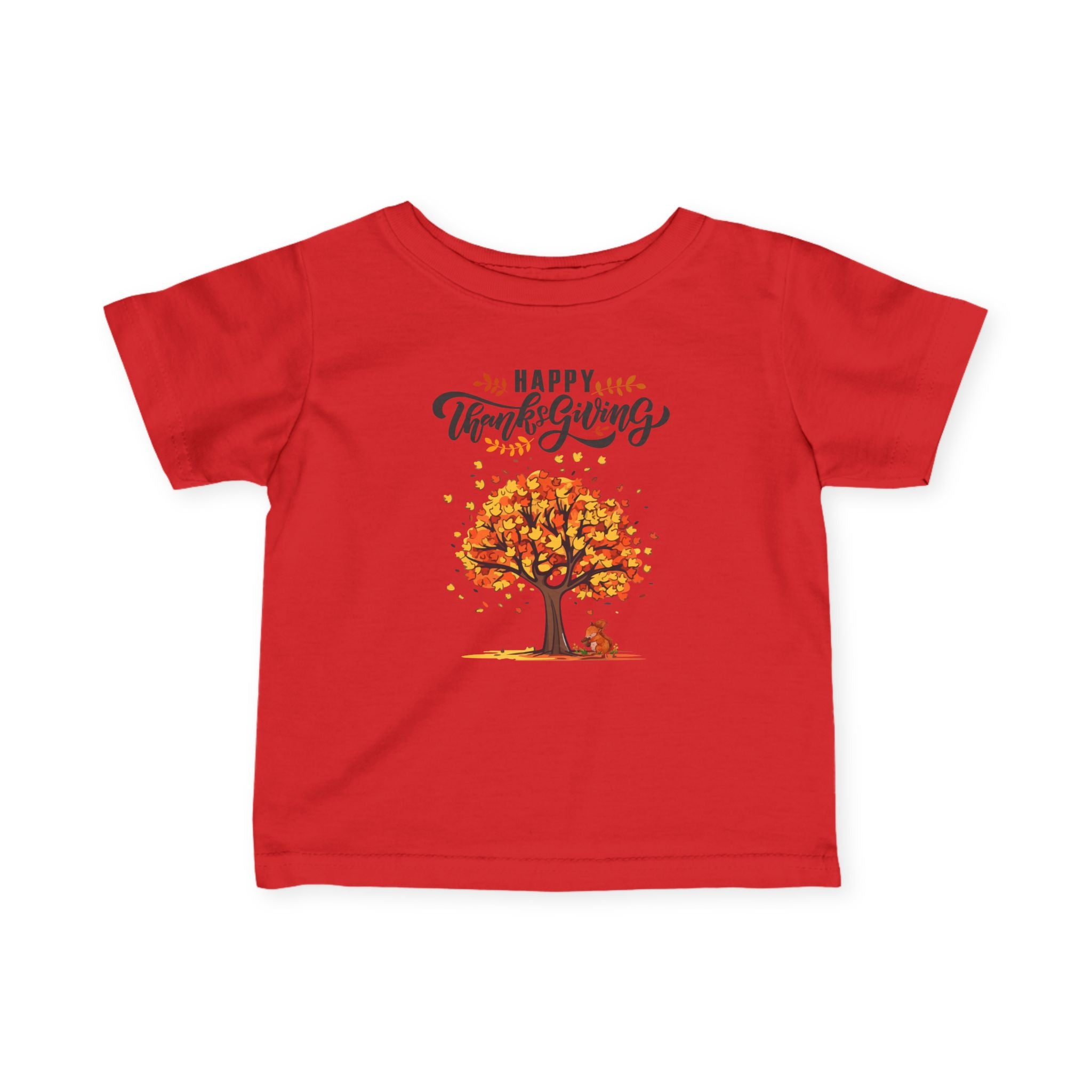 Thanksgiving Infant Tee, Cute Baby Shirt, Fall Baby Clothes, Happy Thanksgiving T-Shirt, Autumn Baby Outfit, Toddler Apparel