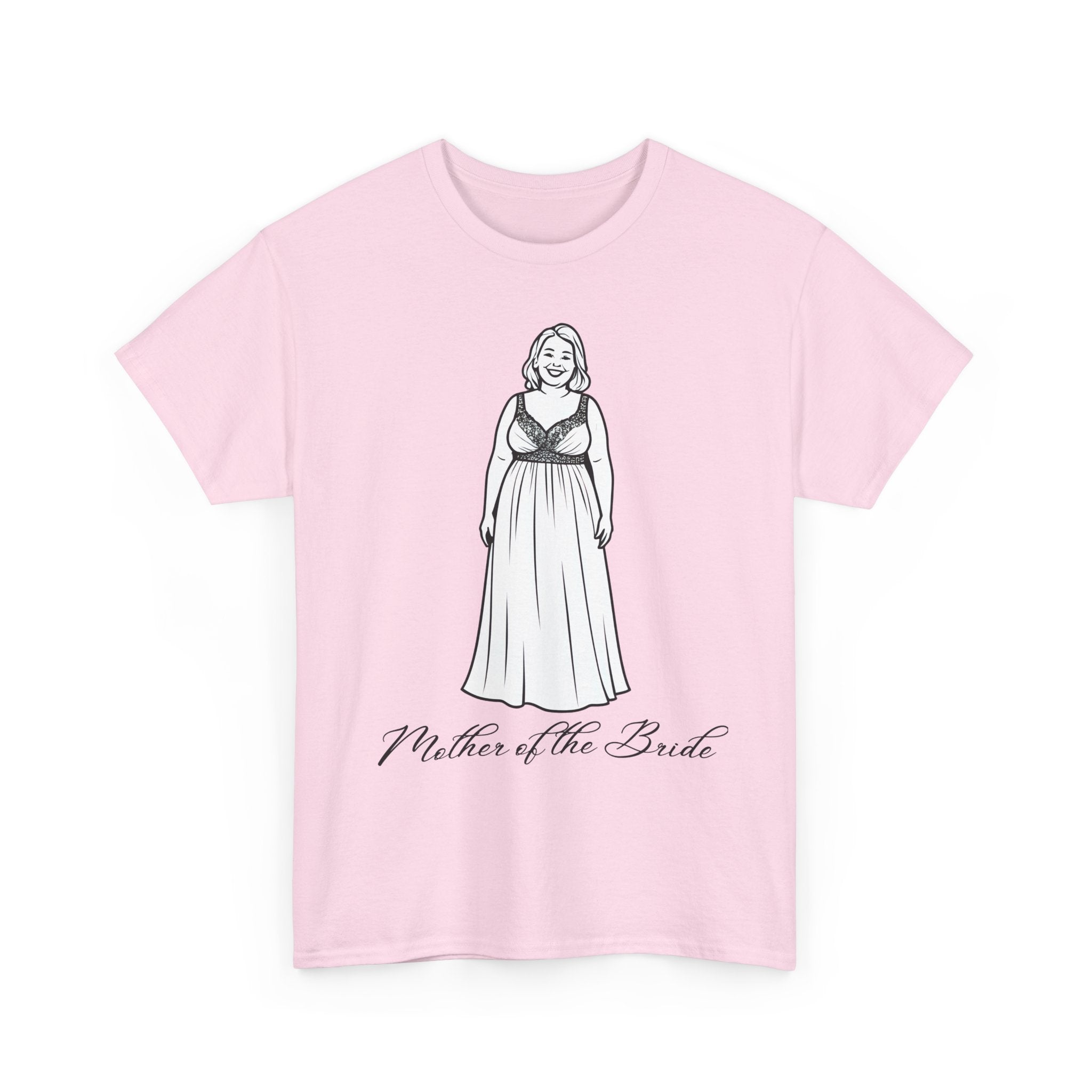 Mother of the Bride Tee, Plus Size Wedding Shirt, Unisex Cotton T-Shirt, Bridal Party Gift, Fun Wedding Day Apparel