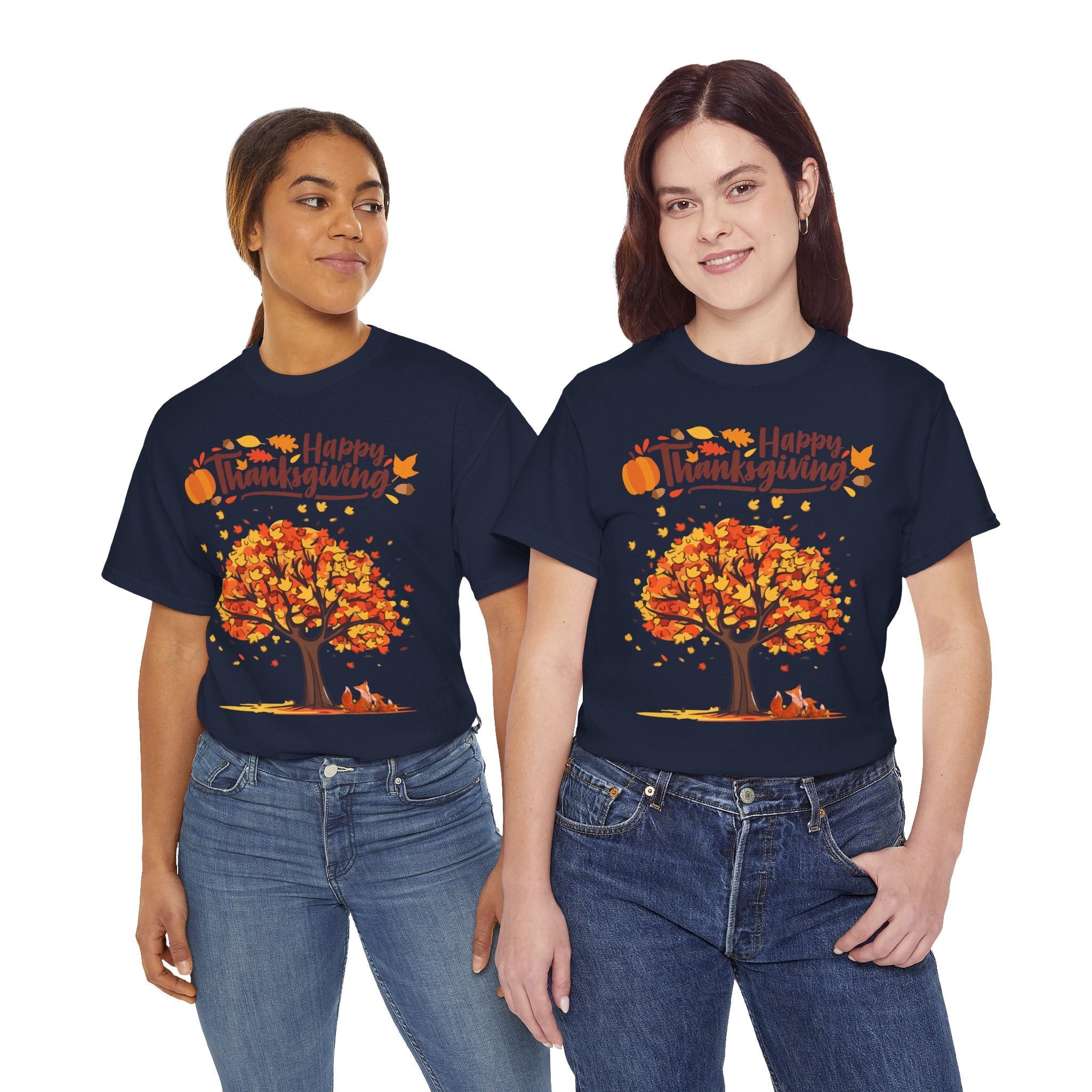Thanksgiving Tree Tee, Autumn Shirt, Fall Apparel, Family Gathering Top, Seasonal Wear, Thanksgiving Gift