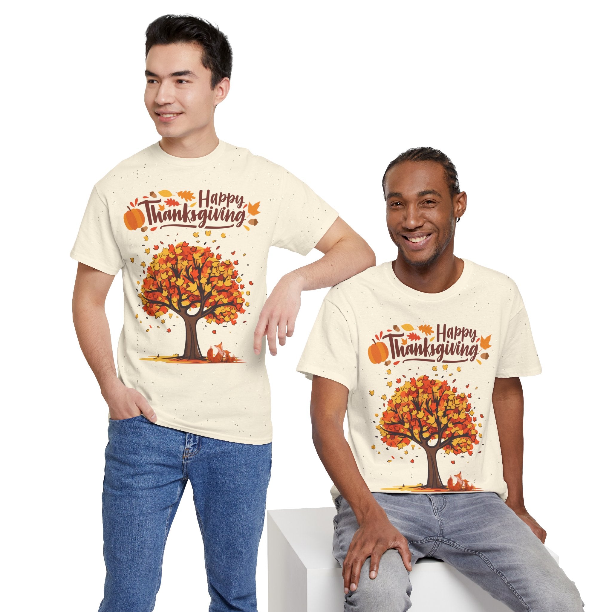 Thanksgiving Tree Tee, Autumn Shirt, Fall Apparel, Family Gathering Top, Seasonal Wear, Thanksgiving Gift