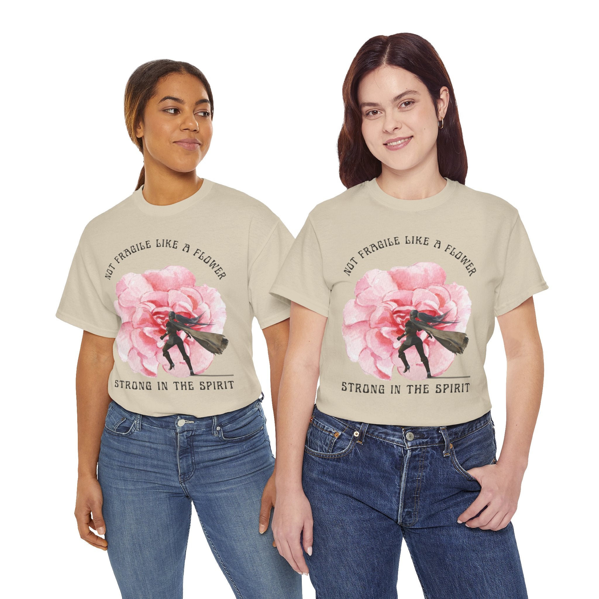 Floral Empowerment Tee, Not Fragile Like a Flower, Strong in the Spirit Shirt, Inspirational Unisex T-Shirt, Gift for Women, [...]