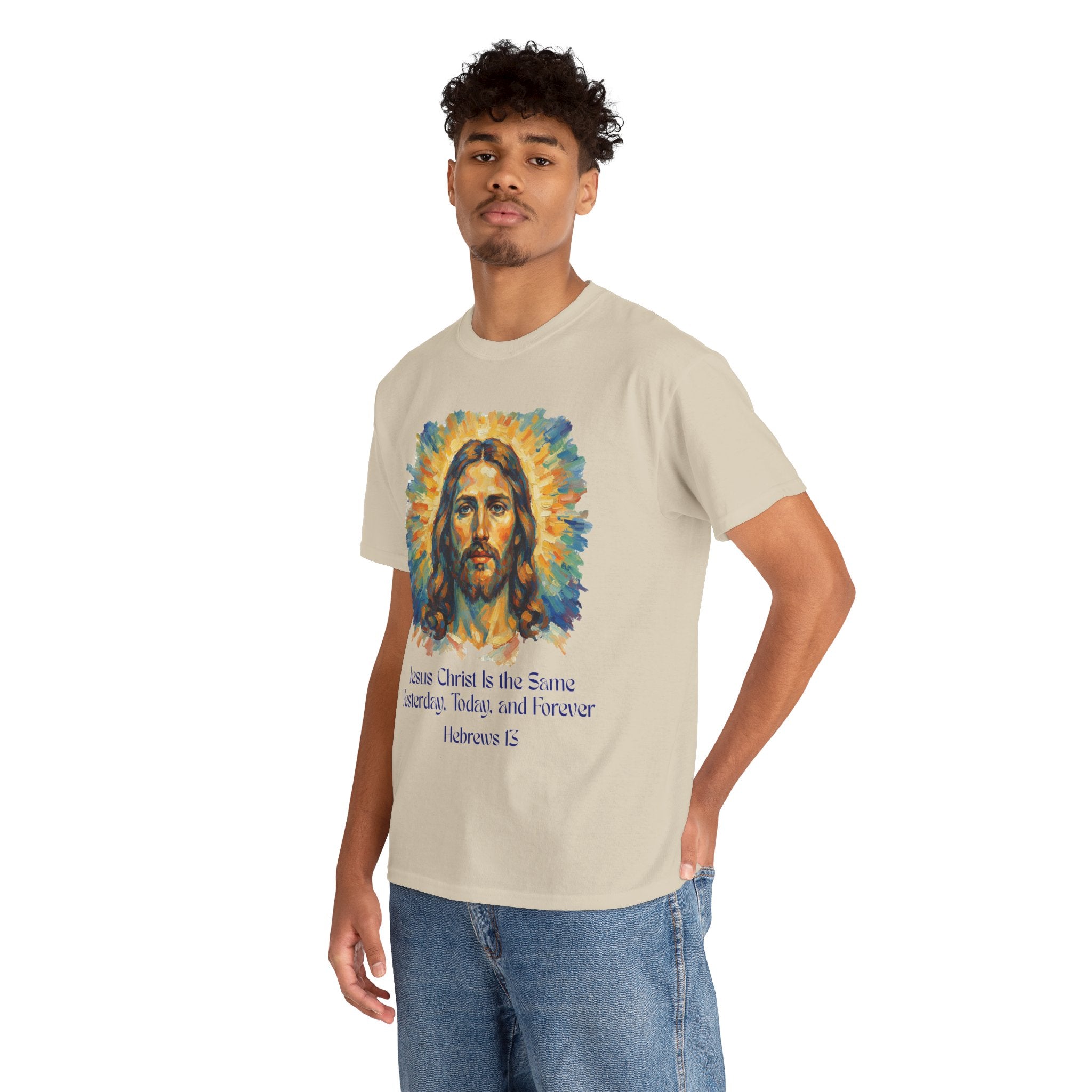 Jesus Portrait – Van Gogh Inspired Style Religious Inspirational Tee - Jesus Christ Design, Faith Shirt, Christian Clothing, Birthday Gift, Everyday Wear